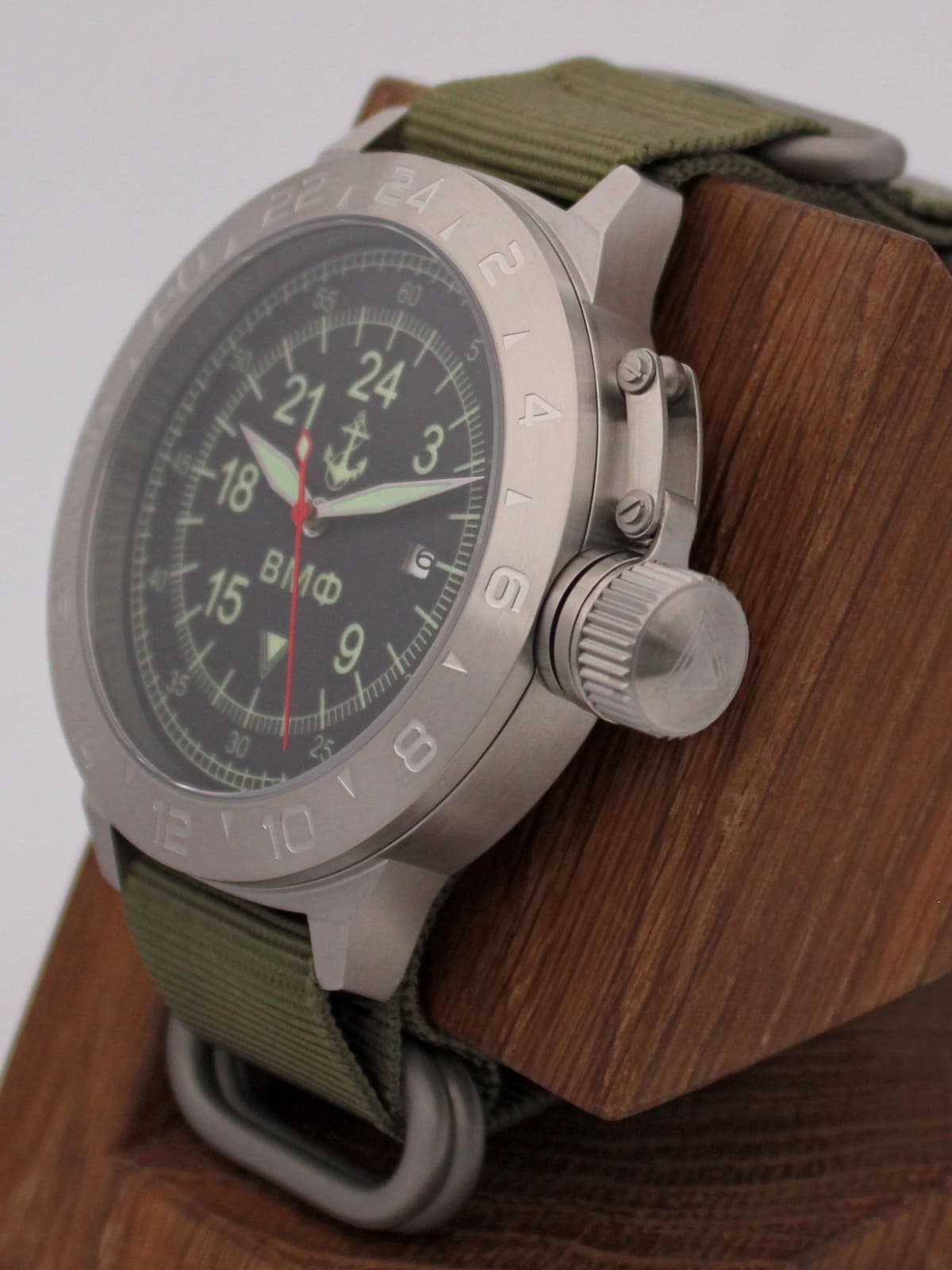 Часы ВМФ механические с автоподзаводом (Seiko NH34A) 52.060.21