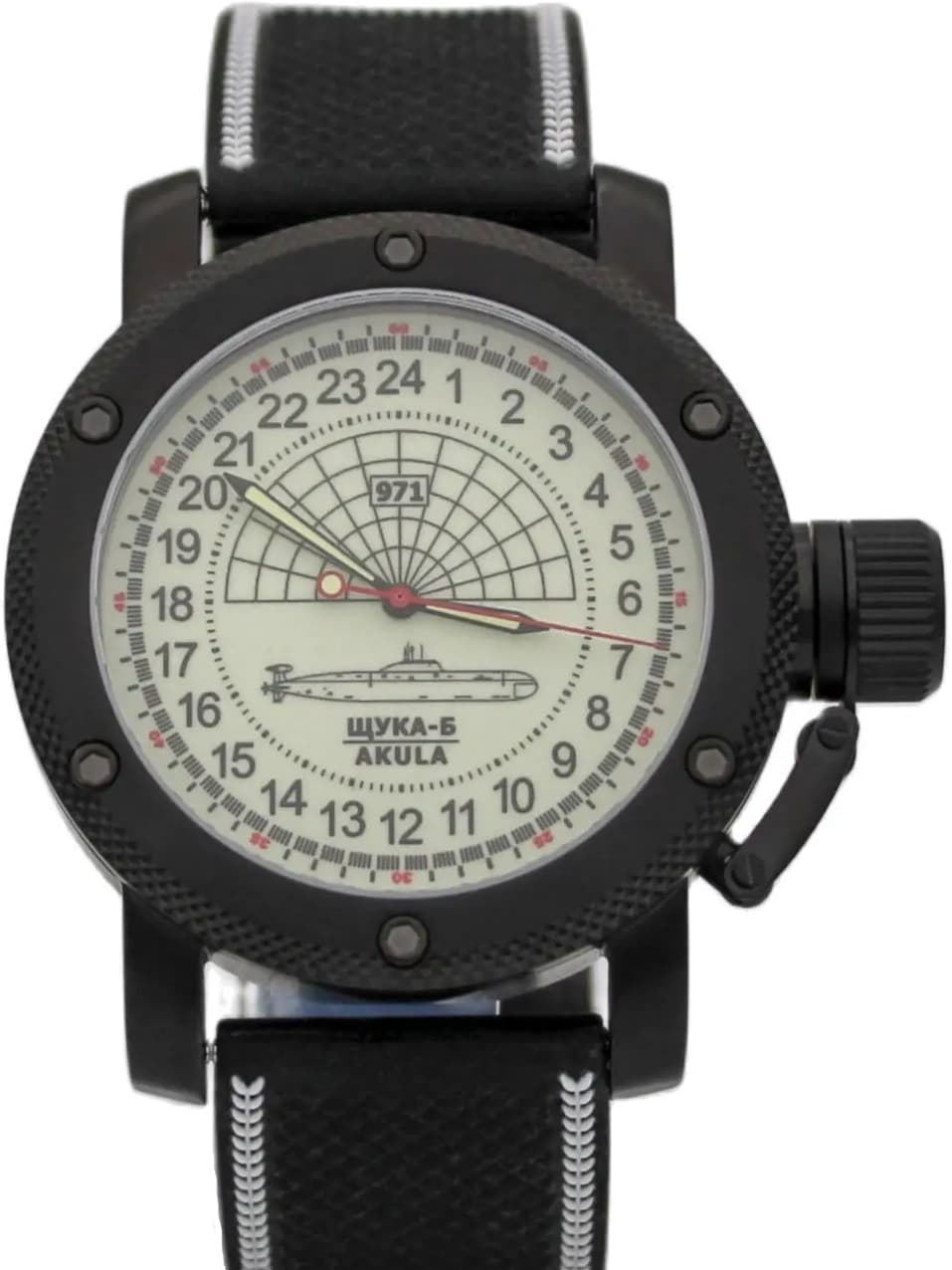 Часы 971 Щука-Б (Акула), механизм Восток 2415.01