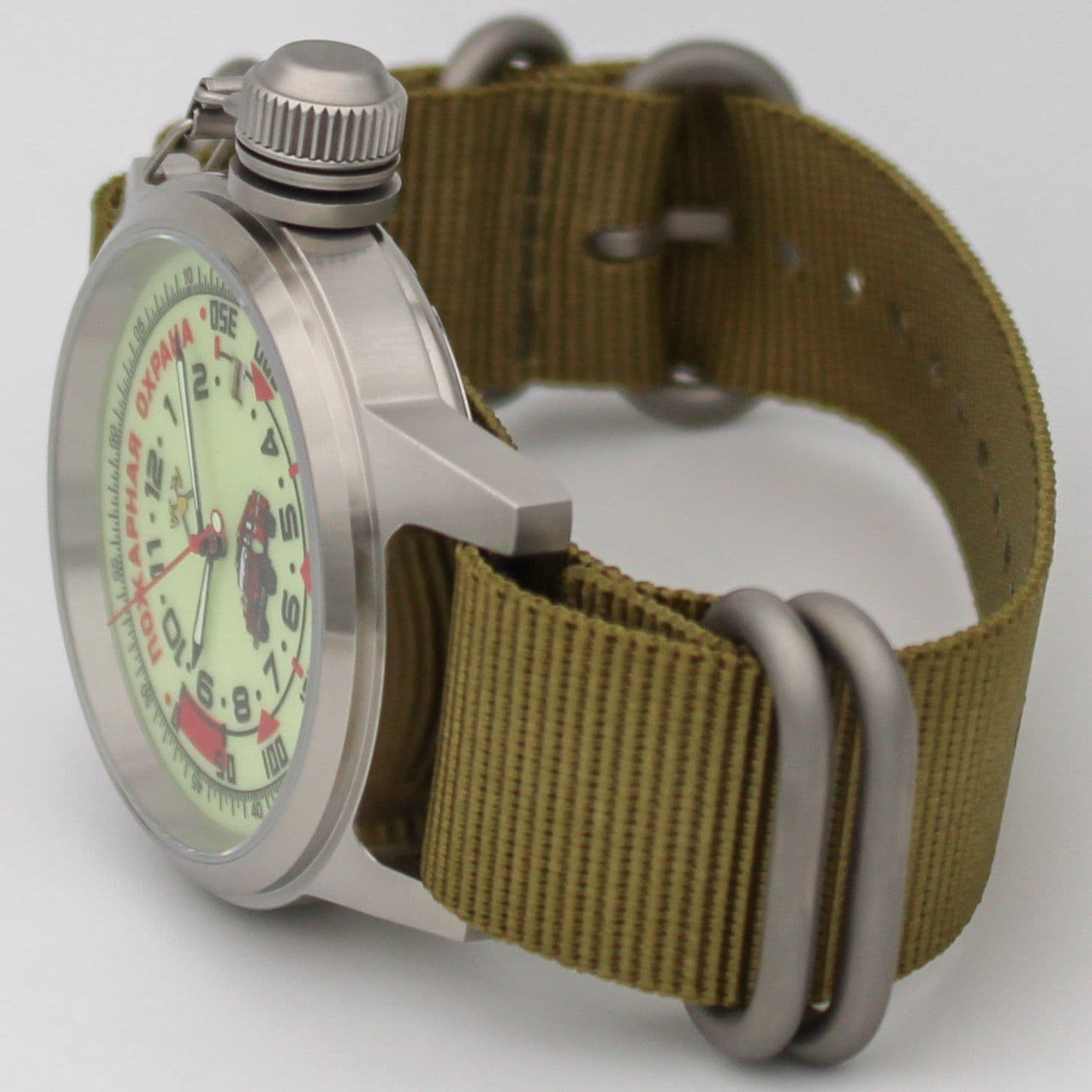 Часы Пожарная охрана (ЗИЛ) механические с автоподзаводом (Seiko NH35A) 45.330.21