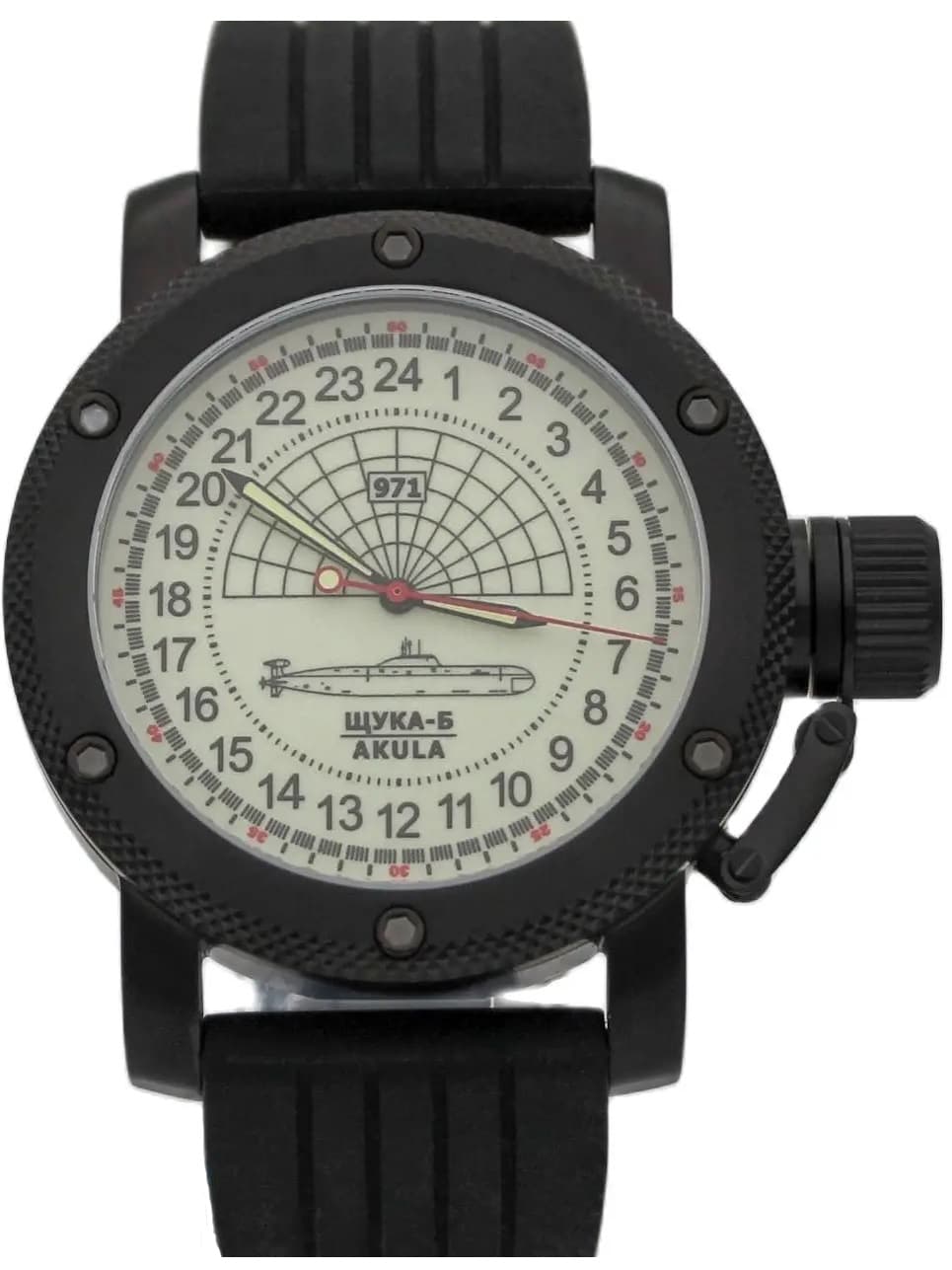 Часы 971 Щука-Б (Акула), механизм Восток 2415.01
