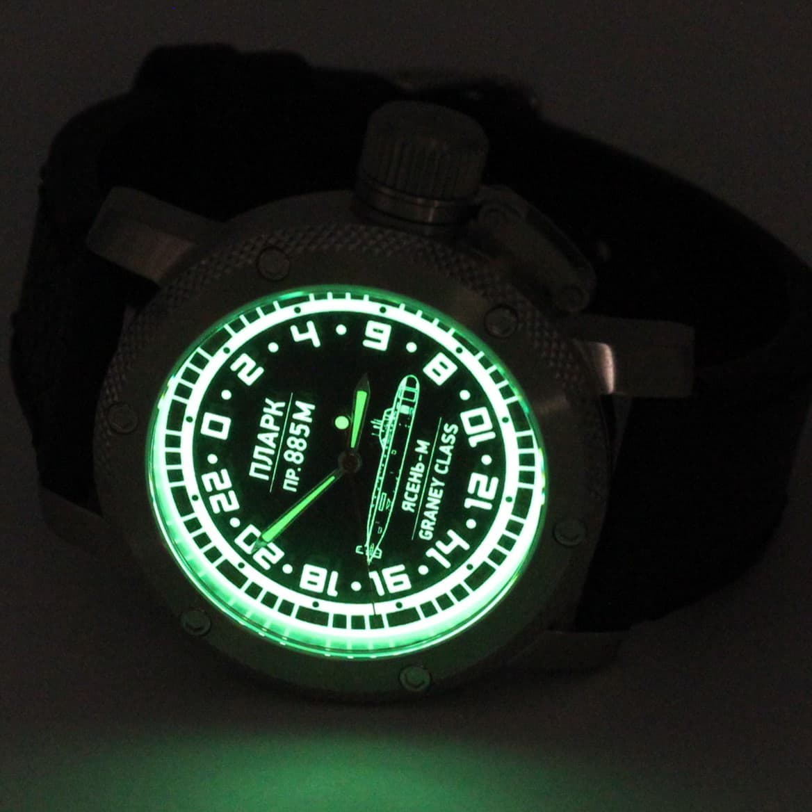 Часы  ПЛАРК 885 М Ясень-М (Graney class) механизм Восток 2431.01