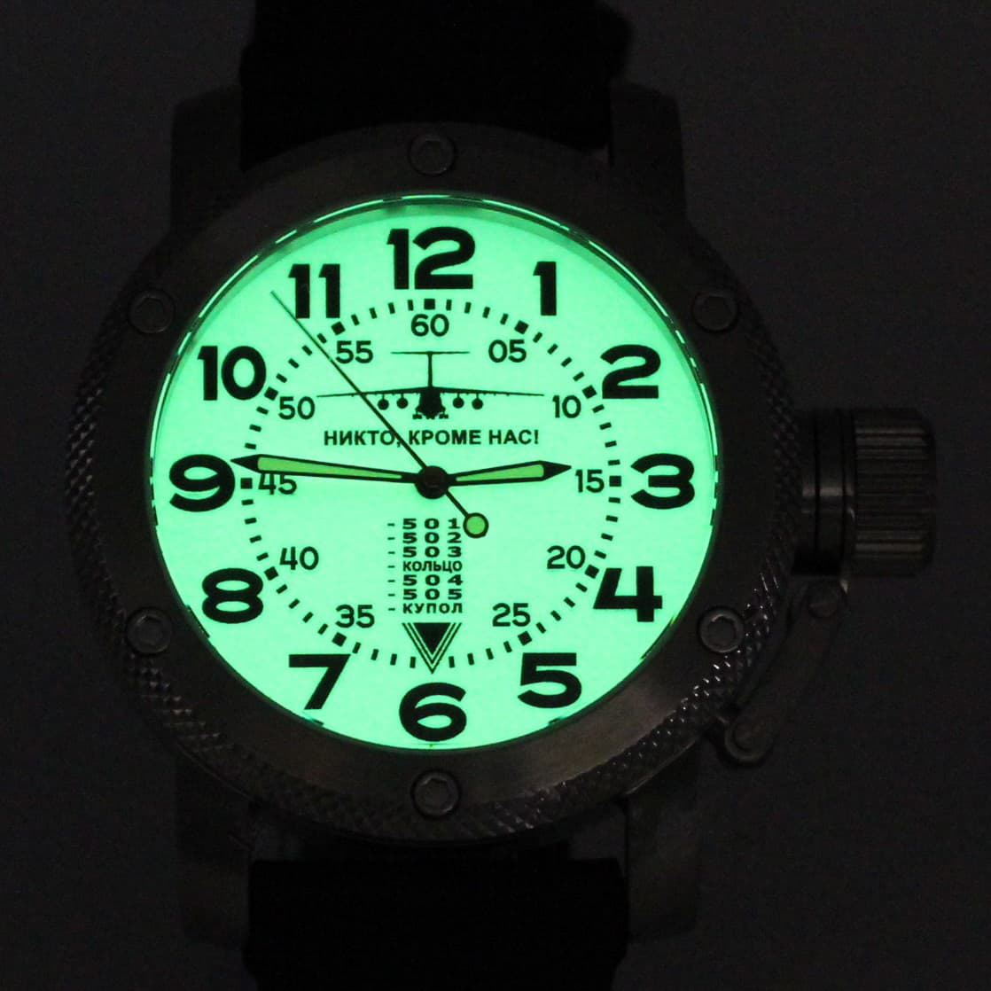 Часы  ВДВ ИЛ-76 механические,  механизм Ракета 2609 НА, противоударные.