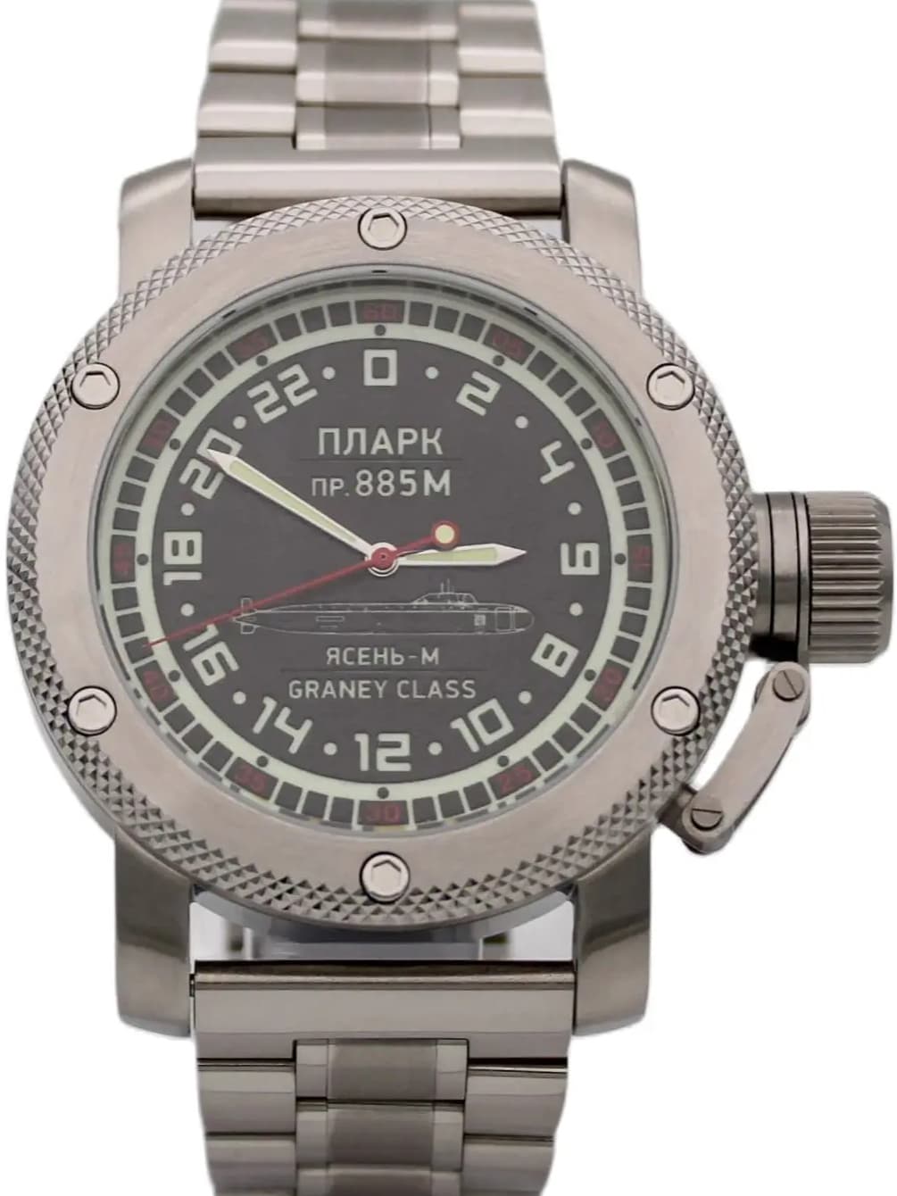Часы  ПЛАРК 885 М Ясень-М (Graney class) механизм Восток 2431.01