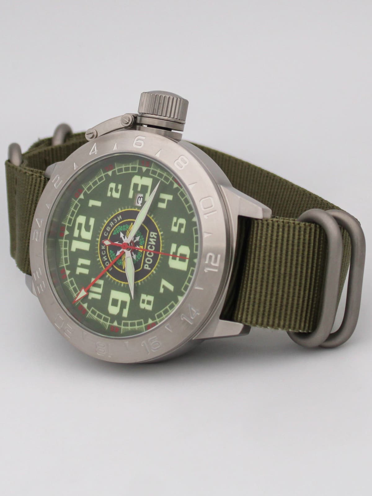 Часы Войска связи механические с автоподзаводом (Seiko NH34A) 52.198.21