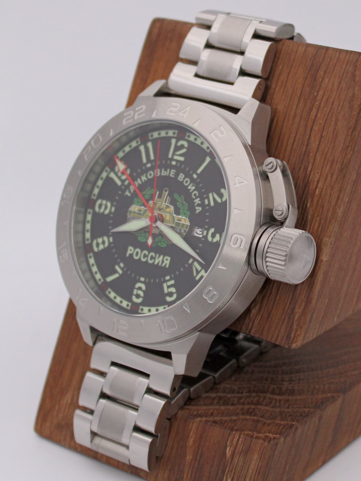 Часы Танковые войска механические с автоподзаводом (Seiko NH34A) 52.209.2