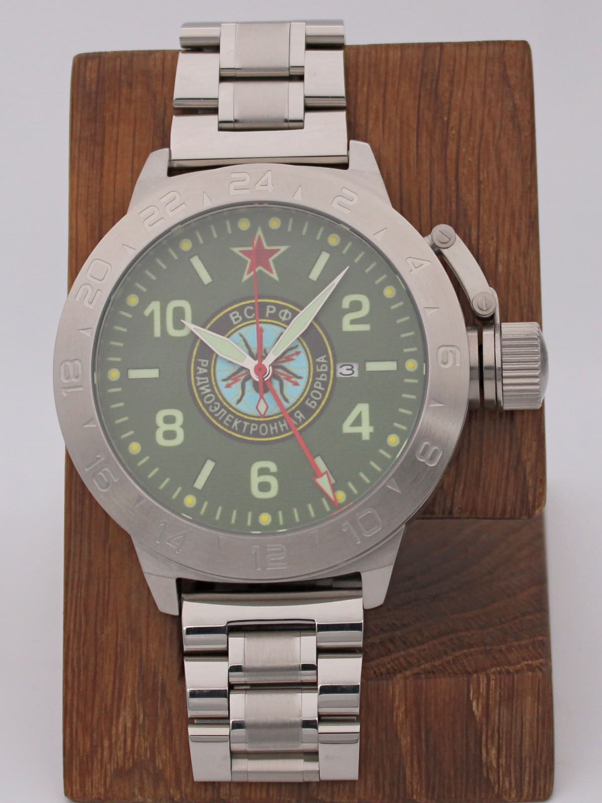 Часы Войска РЭБ механические с автоподзаводом (Seiko NH34A) 52.277.2