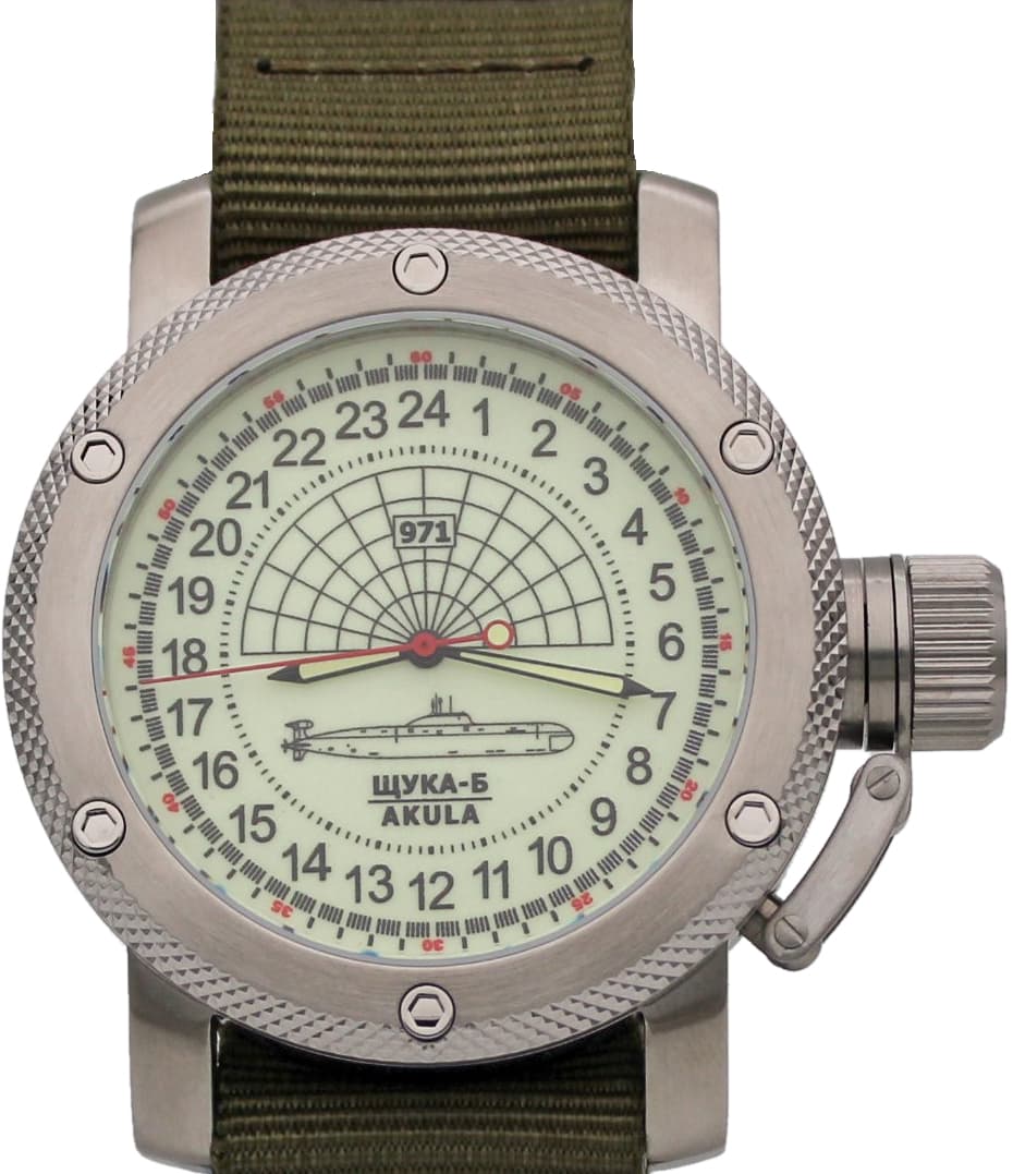 Часы 971 Щука-Б (Акула), механизм Восток 2415.01