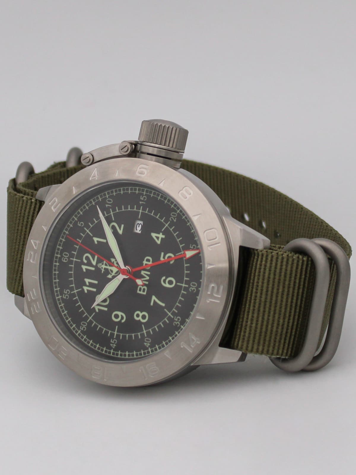 Часы ВМФ механические с автоподзаводом (Seiko NH34A) 52.321.21