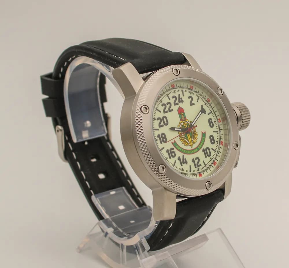 Часы наручные Погранвойска 173.11, механические, механизм Ракета 2623