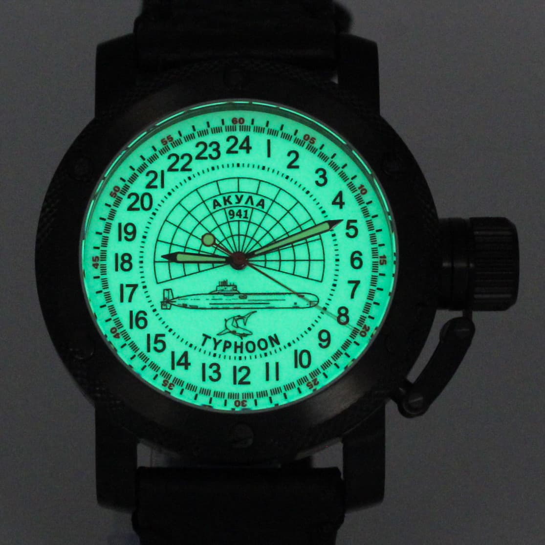 Часы 941 / Акула (Typhoon) механизм Восток 2431