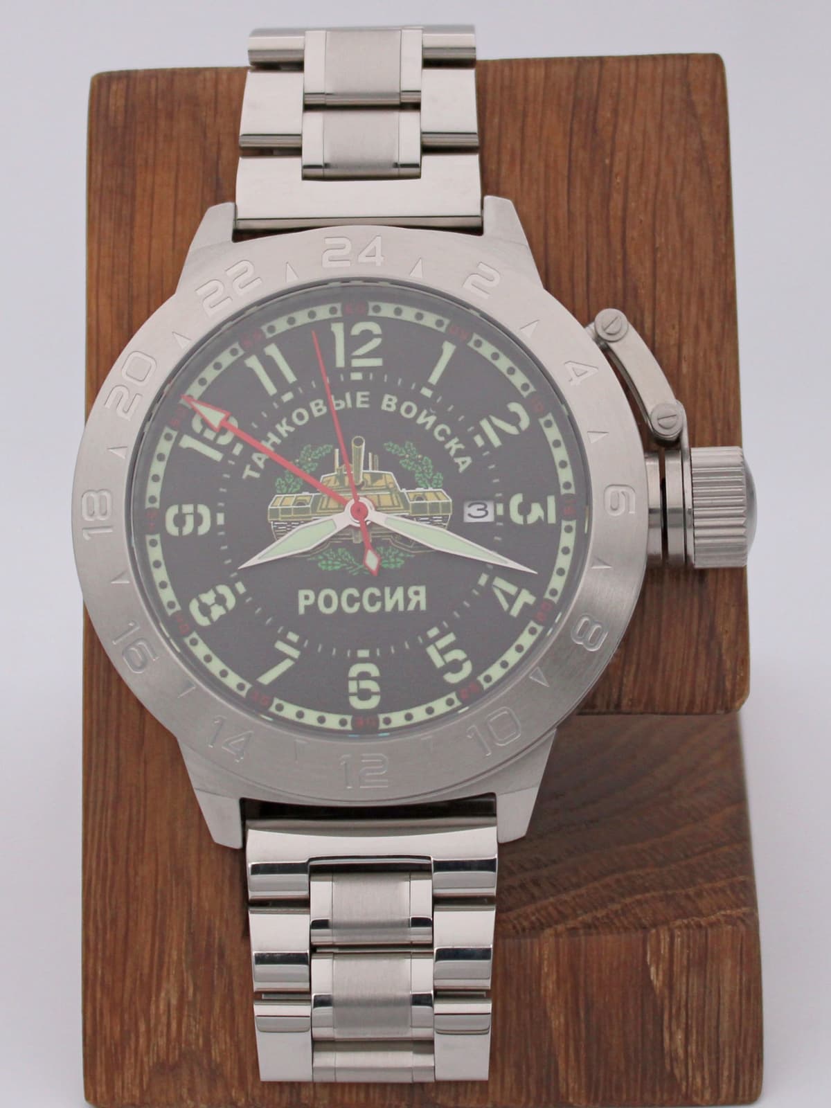 Часы Танковые войска механические с автоподзаводом (Seiko NH34A) 52.209.2