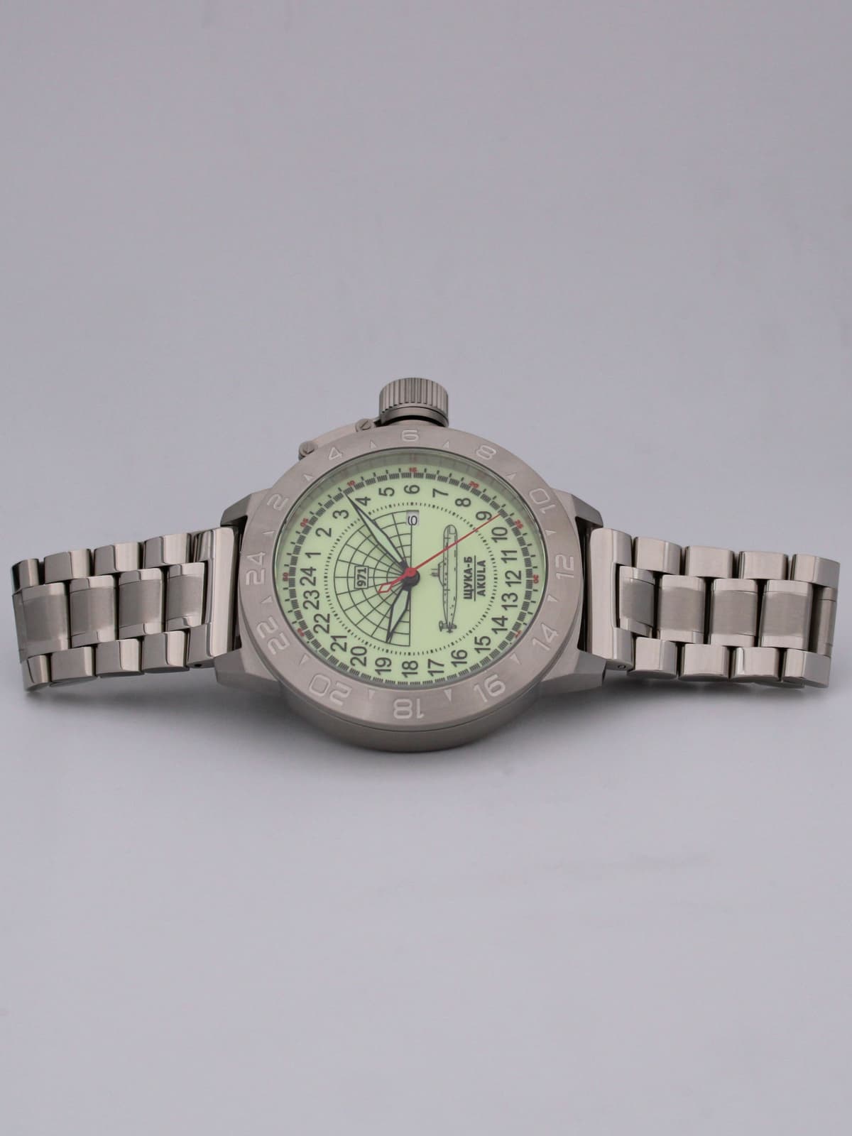 Часы 971 / Щука-Б (Akula) кварцевые (Ronda 515.24H) Q52.061.2