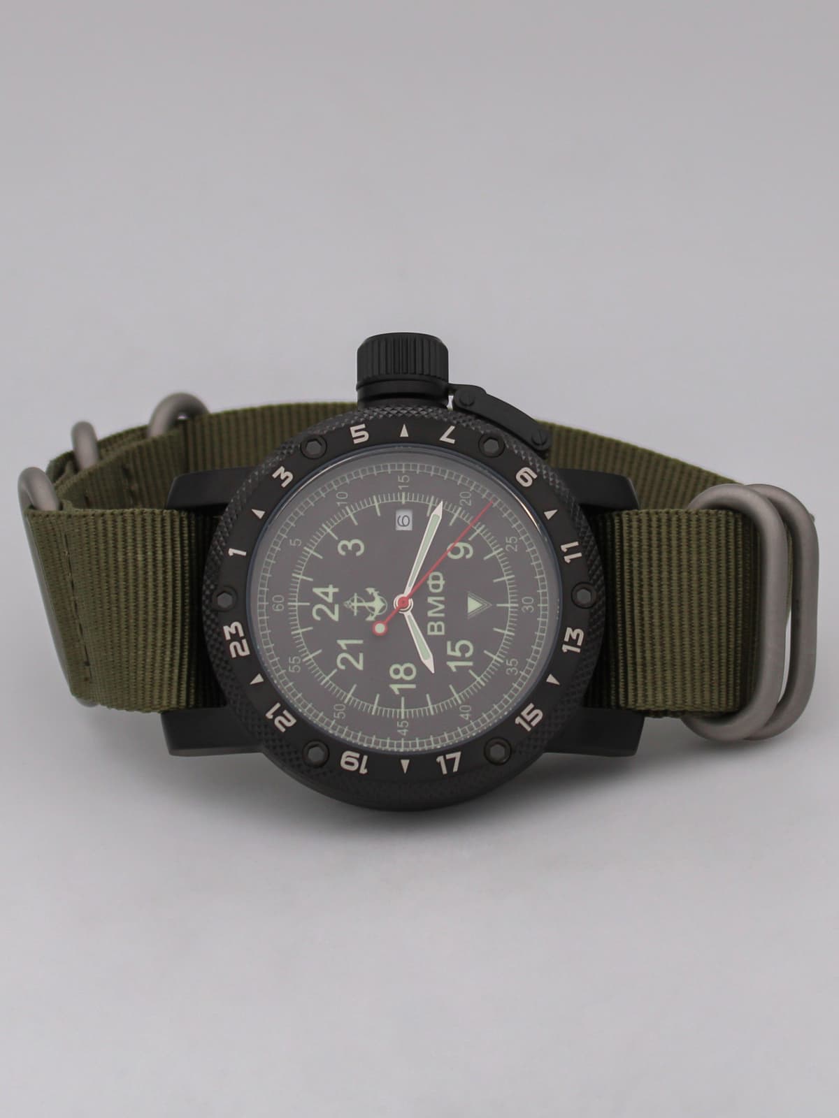 Часы ВМФ кварцевые (Ronda 515.24H) Q147.060.21