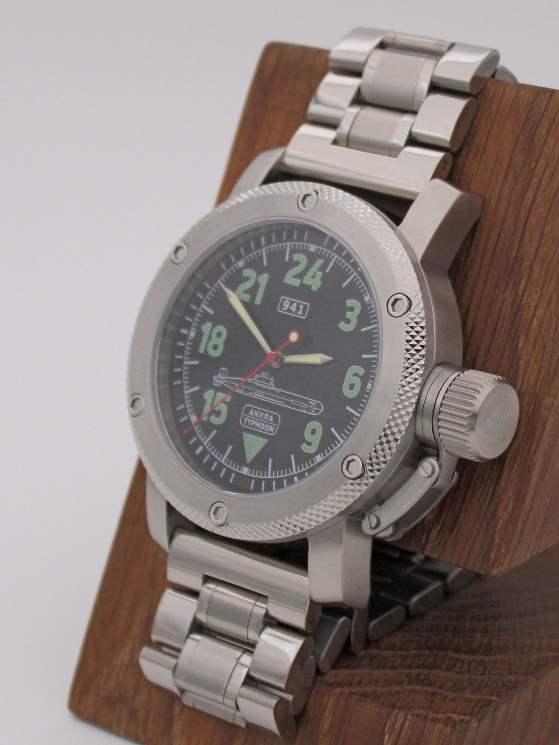 Часы 941 / Акула (Typhoon) механические с автоподзаводом (Восток 2431) 01.054.2