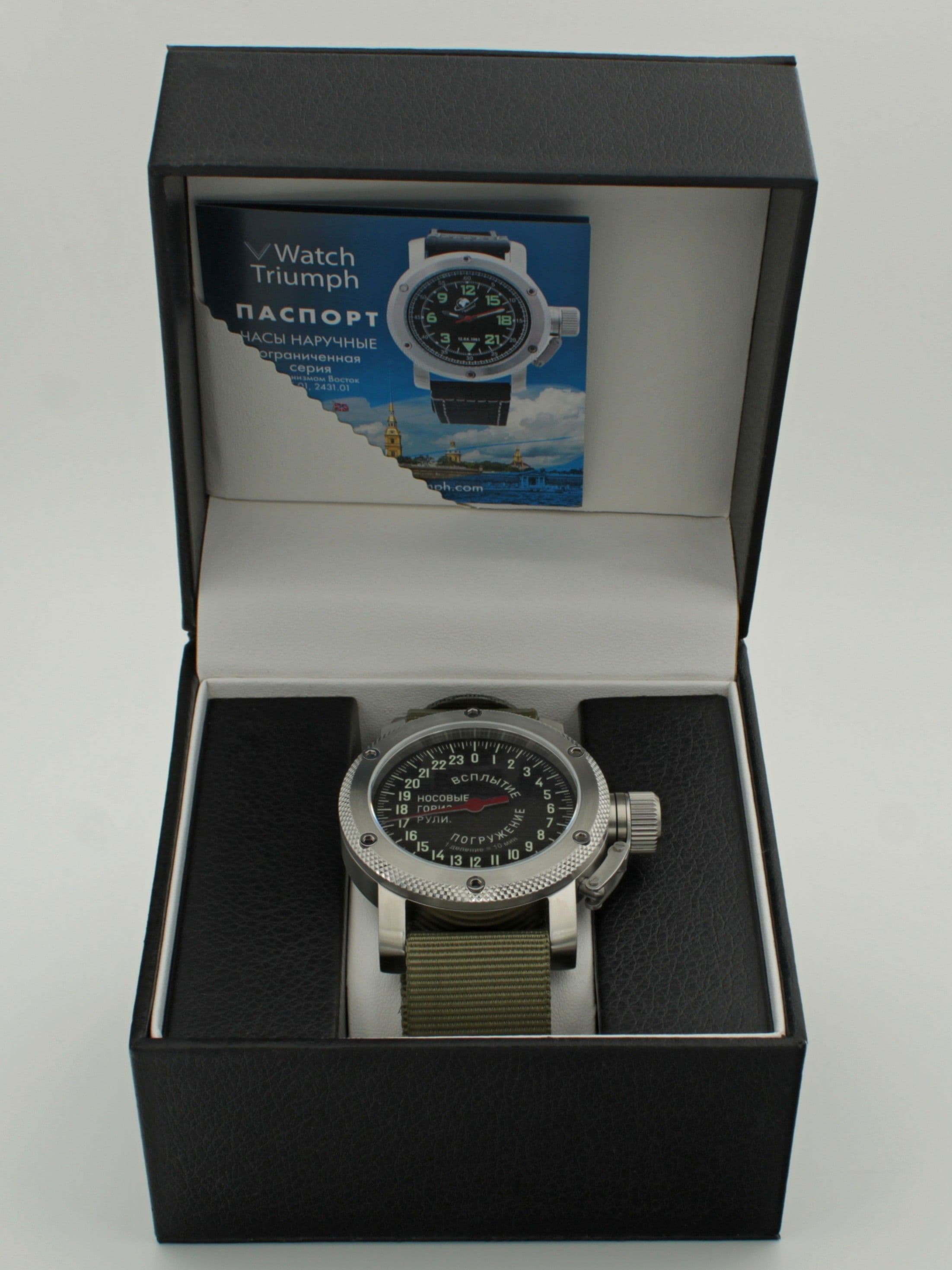 Часы Погружение / Всплытие однострелочные механические с автоподзаводом (Восток 2431) 01.182.21