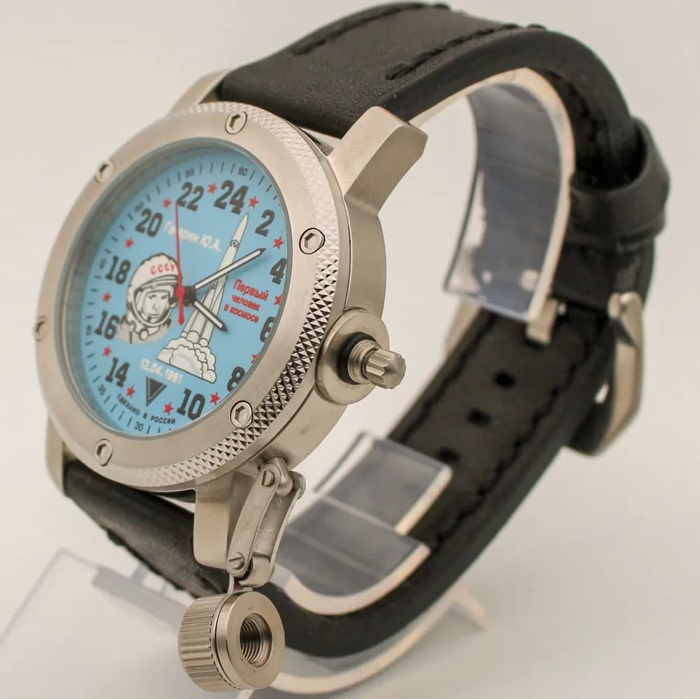 Часы Гагарин 1115.01 механические с автоподзаводом (сапфировое стекло), механизм Восток 2431