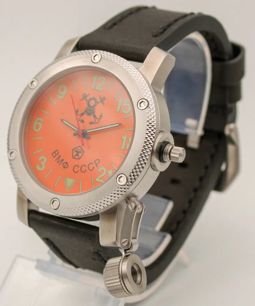 Часы наручные  ВМФ СССР  023.01  механические, механизм Ракета 2623Н
