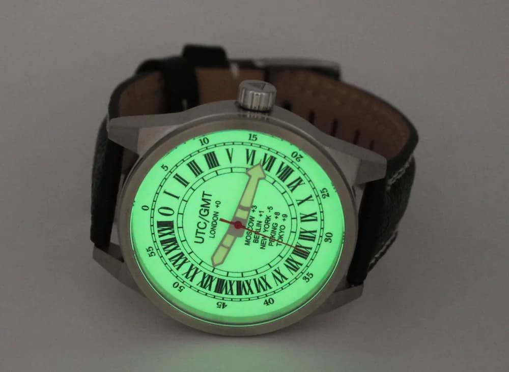 Часы UTC / GMT 21.229.011 механические, механизм Ракета 2623Н