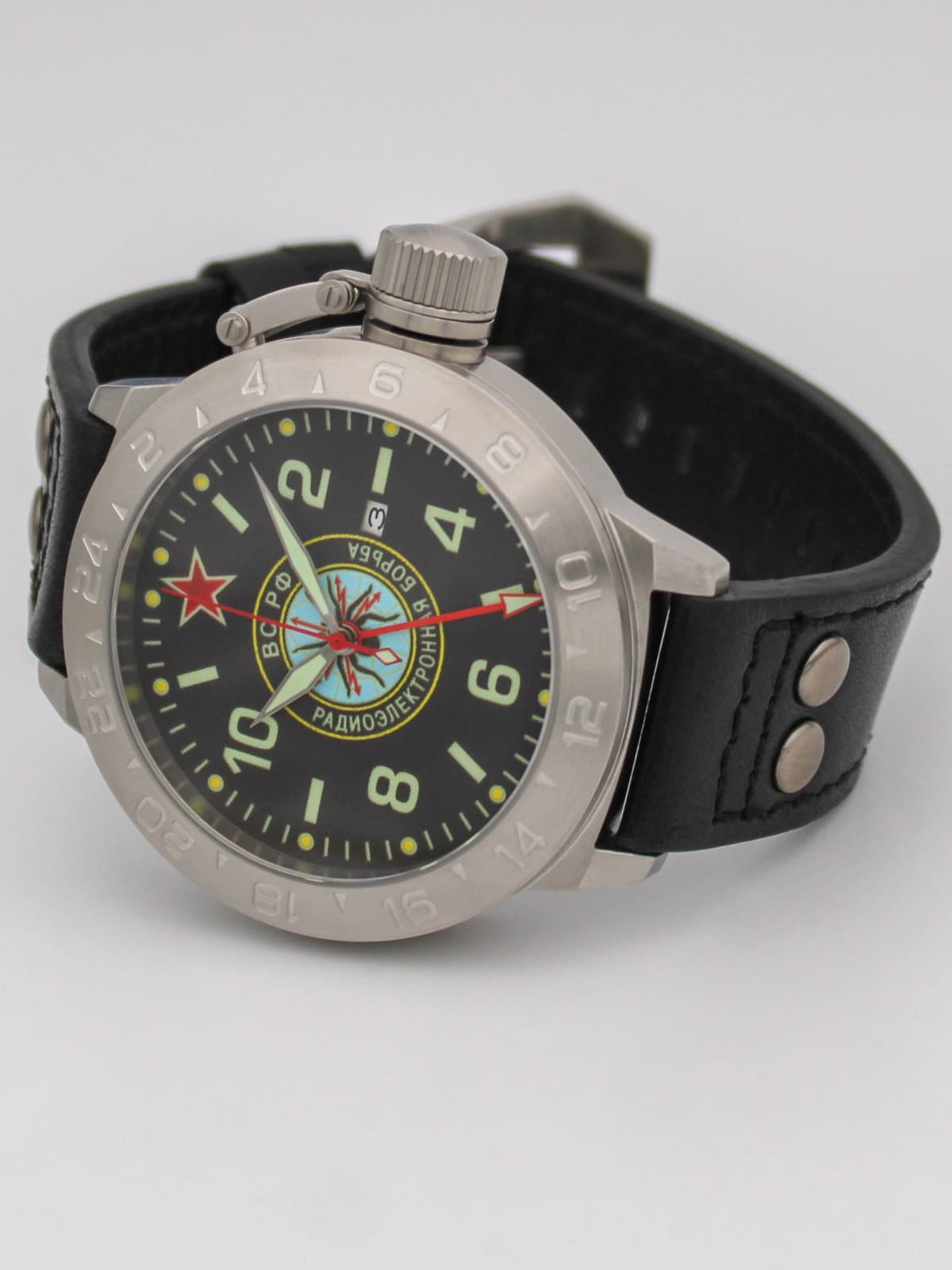 Часы Войска РЭБ механические с автоподзаводом (Seiko NH34A) 52.276.01