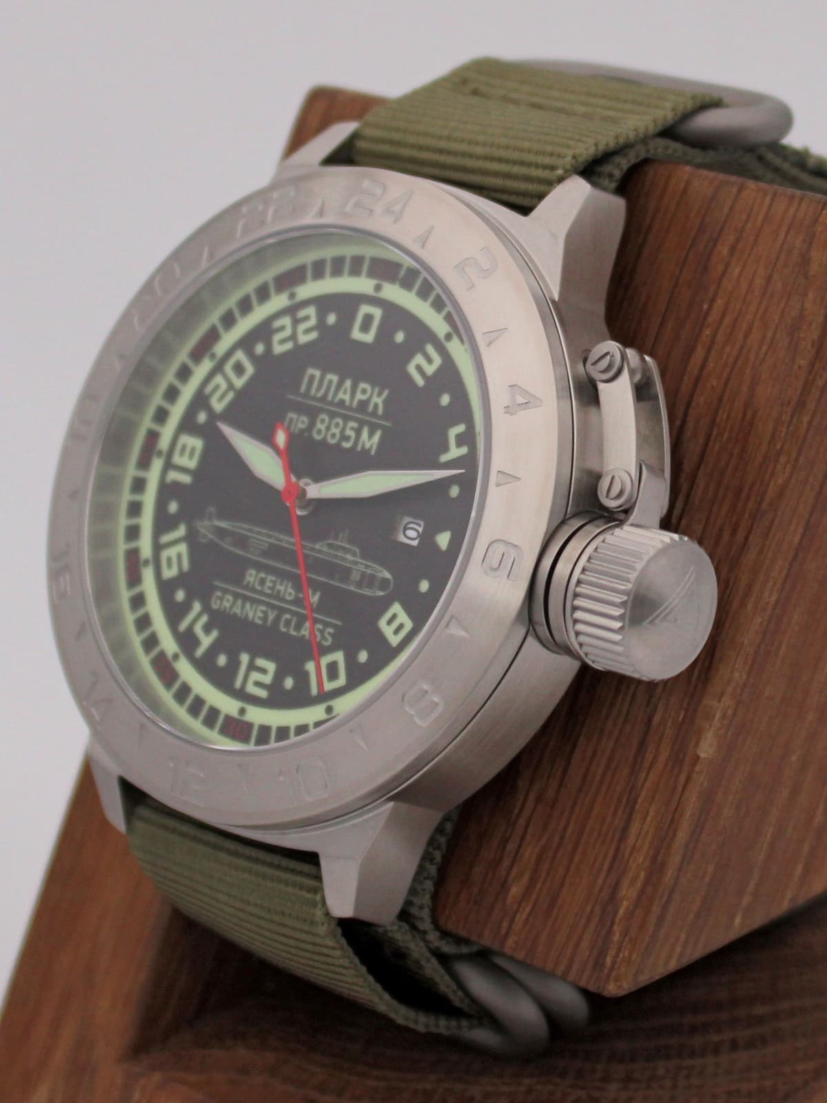 Часы ПЛАРК 885М Ясень-М (Graney class) механические с автоподзаводом (Seiko NH34A) 52.194.21