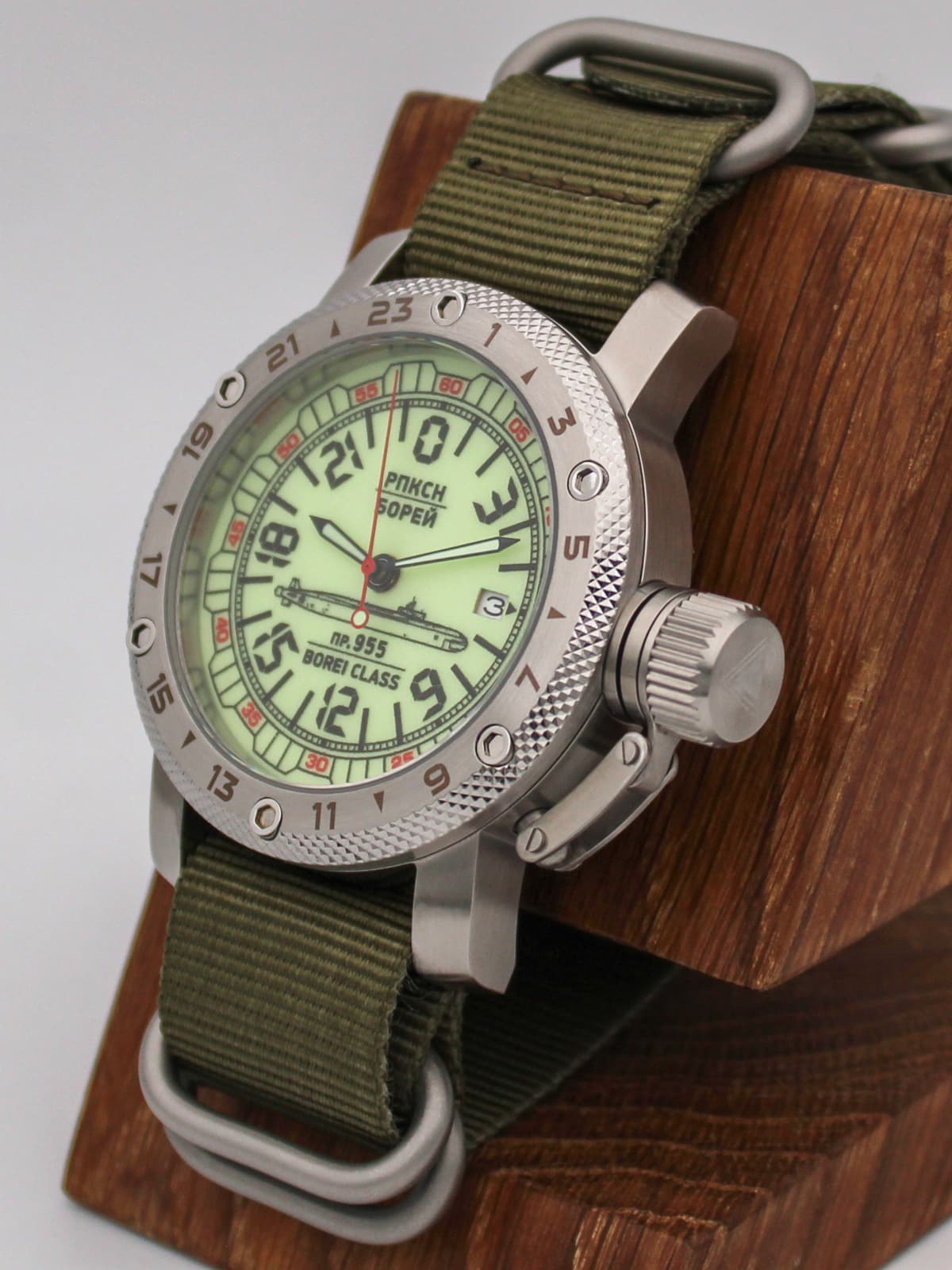 Часы РПКСН 955 Борей (Borei class) кварцевые (Ronda 515.24H) Q47.190.21