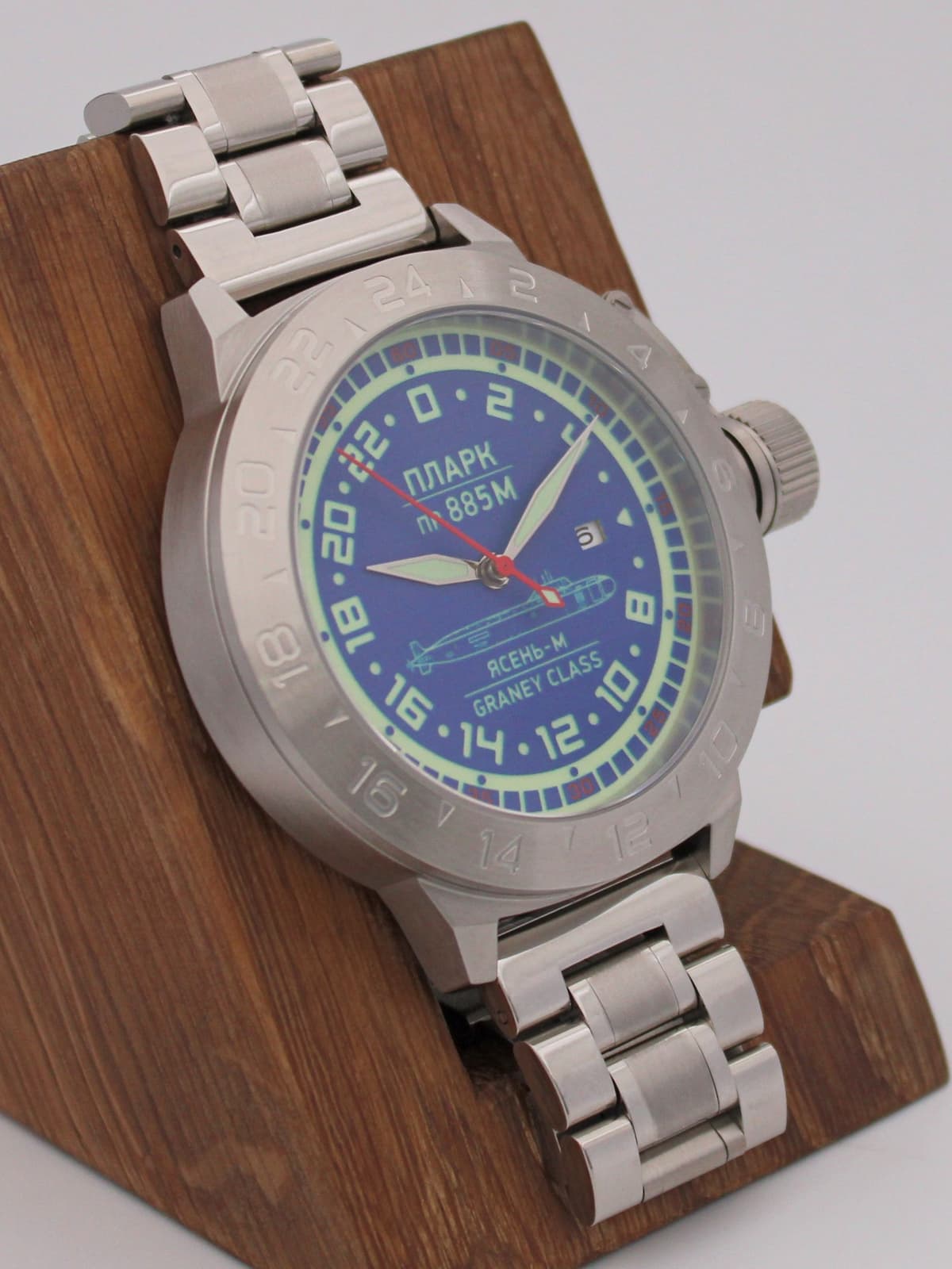 Часы ПЛАРК 885М Ясень-М (Graney class) механические с автоподзаводом (Seiko NH34A) 52.195.2