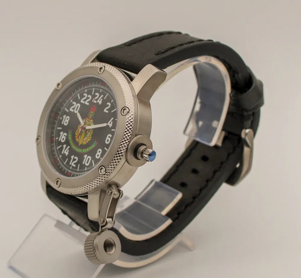 Часы наручные Погранвойска 174.01, механические, механизм Ракета 2623