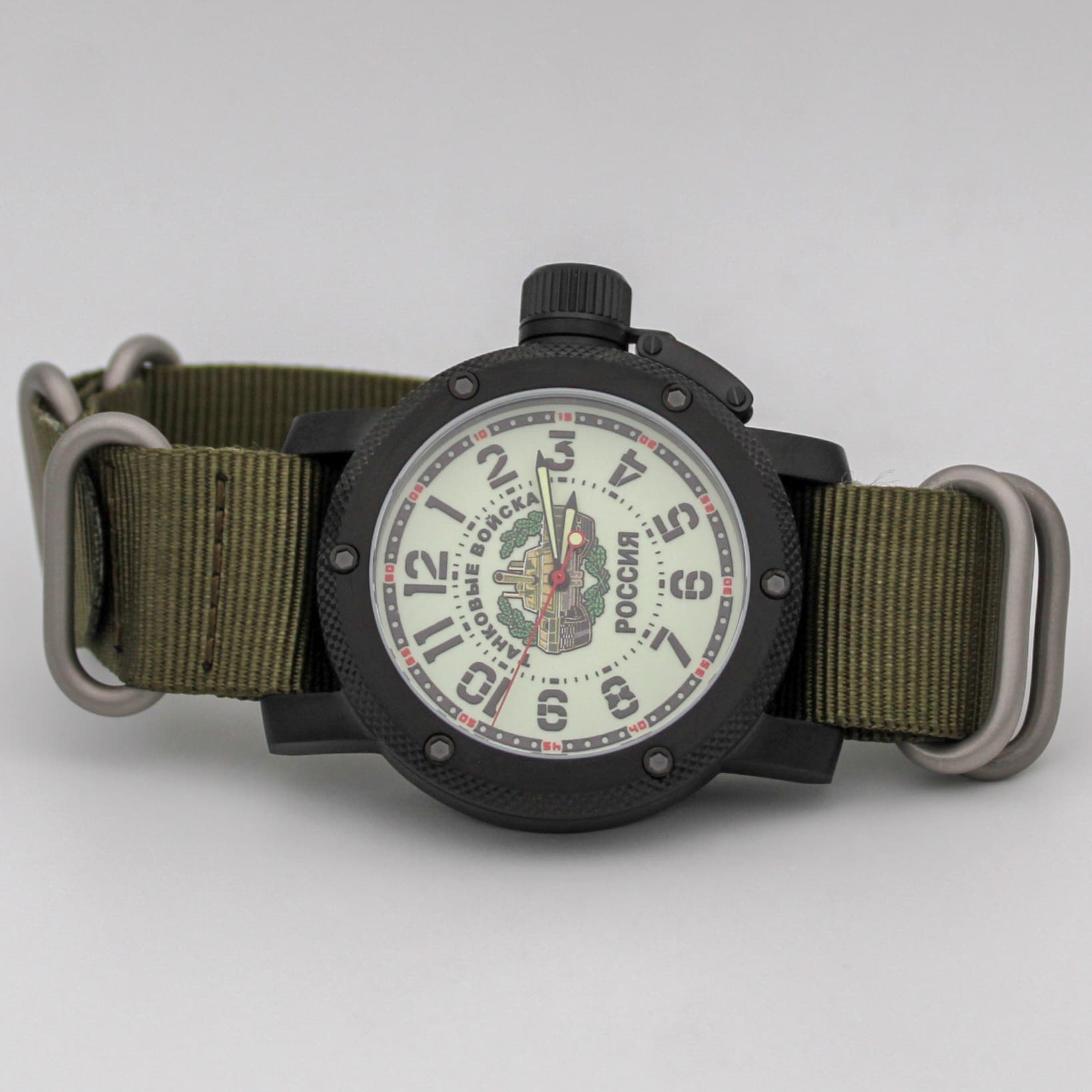 Часы Танковые войска РОССИЯ, механизм Восток 2415.01