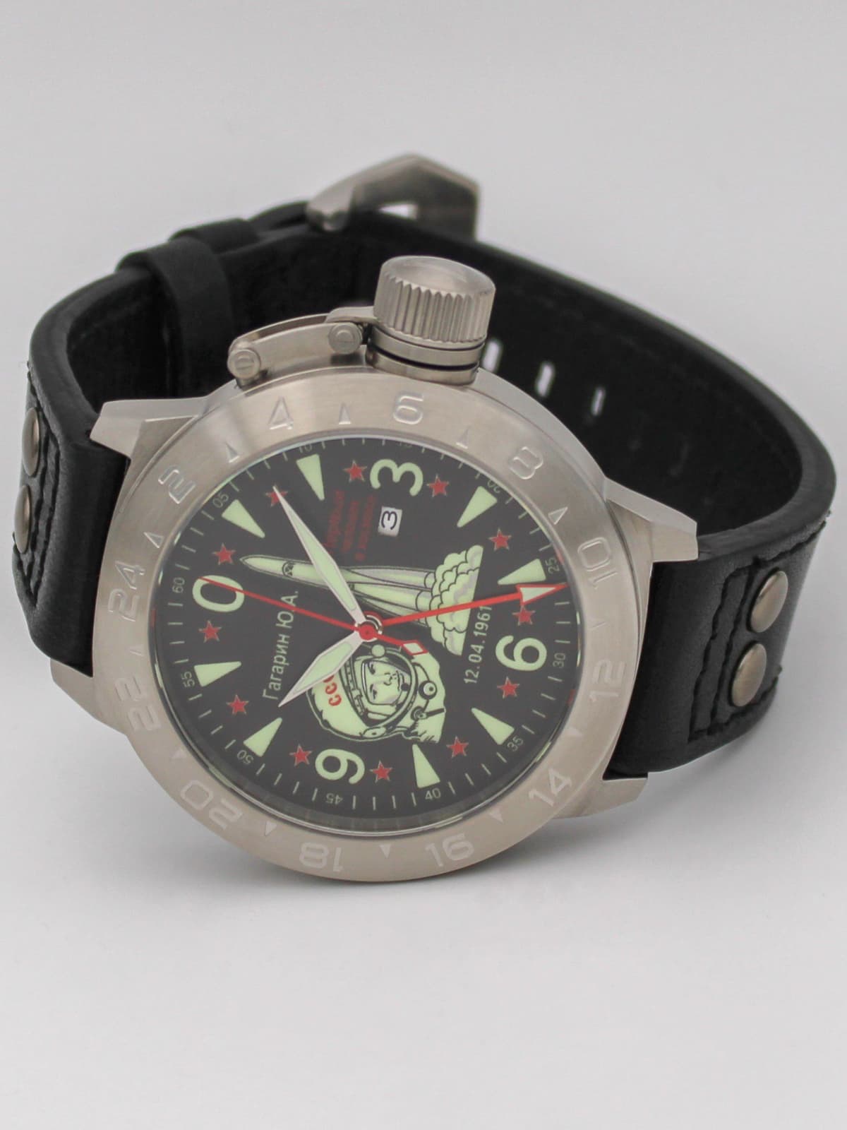 Часы Гагарин механические с автоподзаводом (Seiko NH34A) 52.371.01