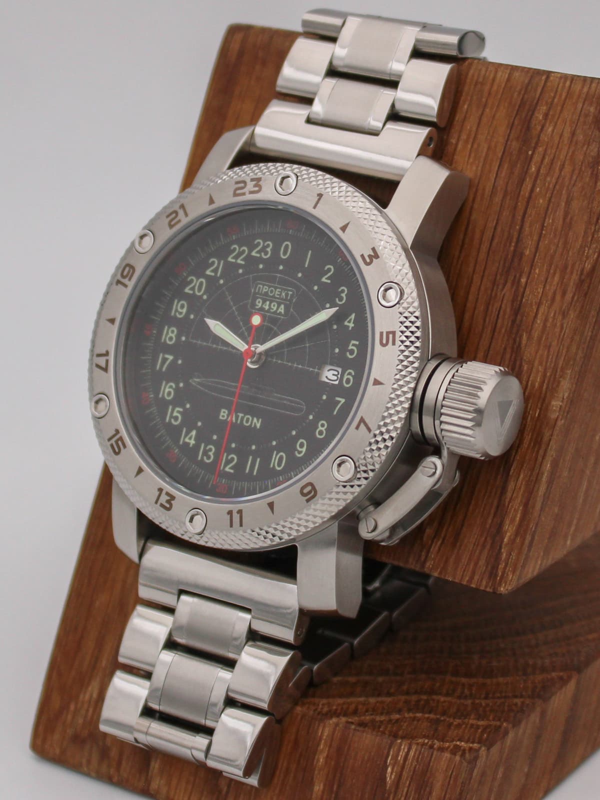 Часы 949А / Baton кварцевые (Ronda 515.24H) Q47.047.2