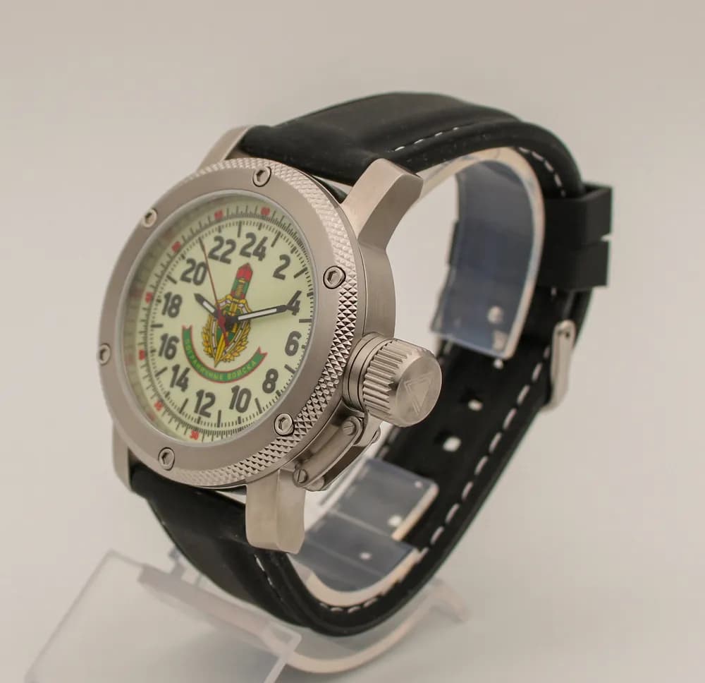 Часы наручные Погранвойска 173.11, механические, механизм Ракета 2623