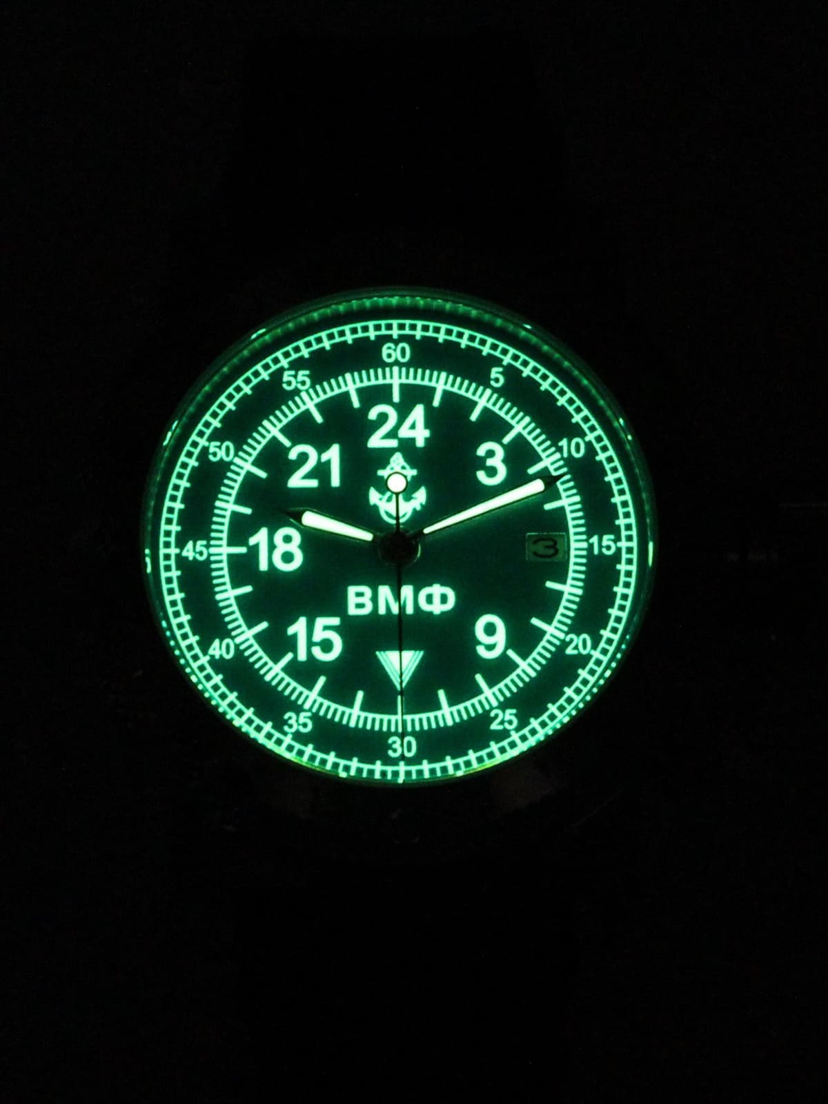 Часы ВМФ кварцевые (Ronda 515.24H) Q47.070.2