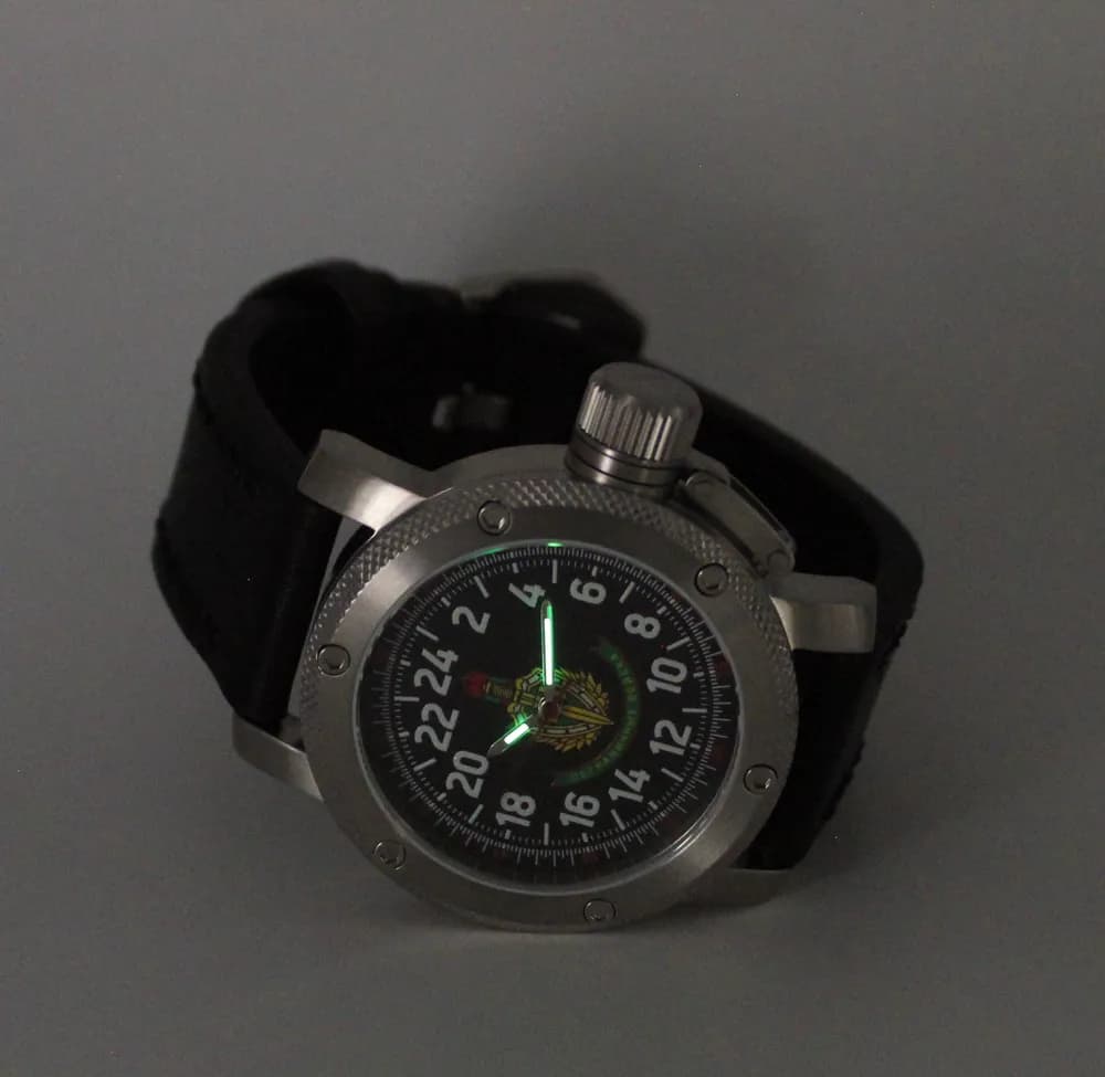 Часы наручные Погранвойска 174.01, механические, механизм Ракета 2623
