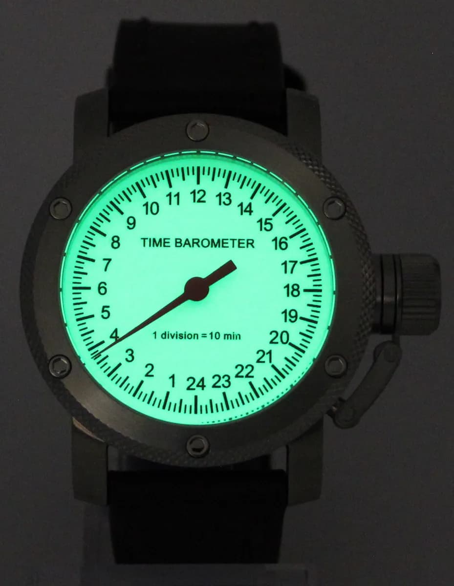Часы Time Barometer 1600.02  одно стрелочные, механические (сапфировое стекло) с автоподзаводом, механизм Восток 2431 противоударные