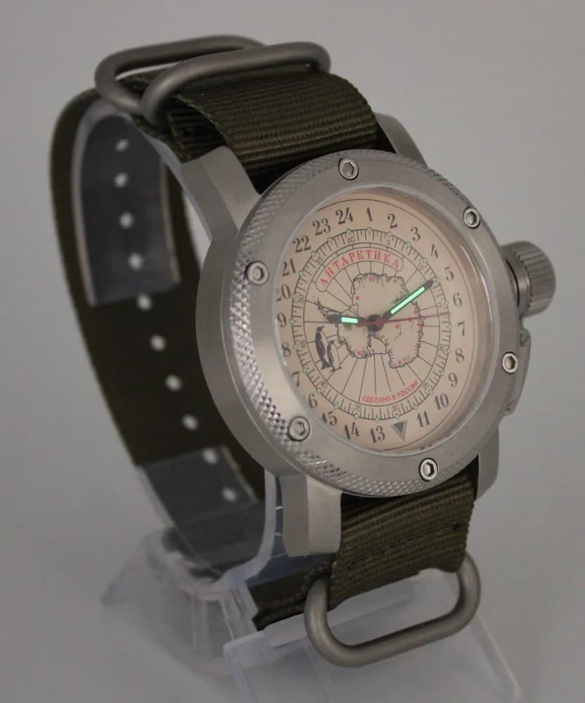 Часы Полярные / Антарктика 1137.21 механические с автоподзаводом (сапфировое стекло),  механизм Восток 2431
