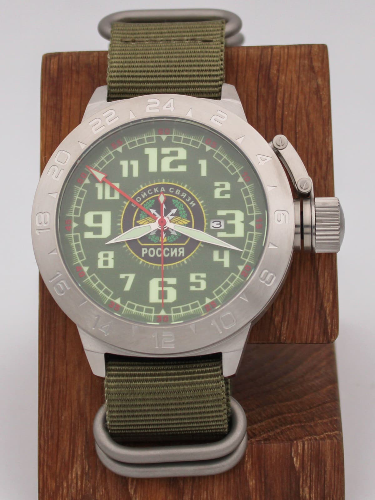 Часы Войска связи механические с автоподзаводом (Seiko NH34A) 52.198.21