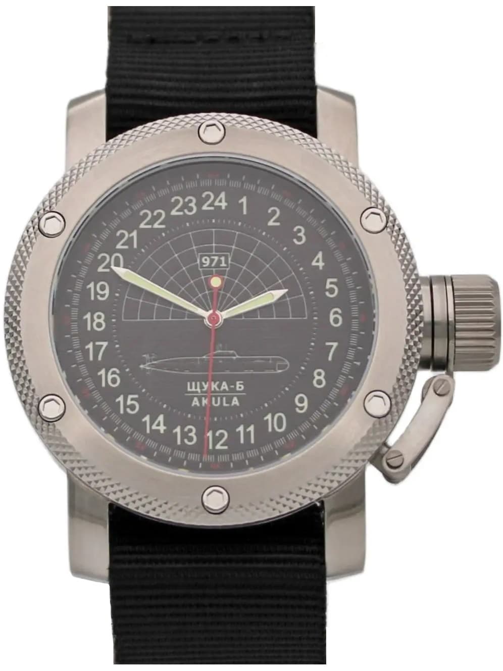Часы 971 Щука-Б (Акула), механизм Восток 2415.01