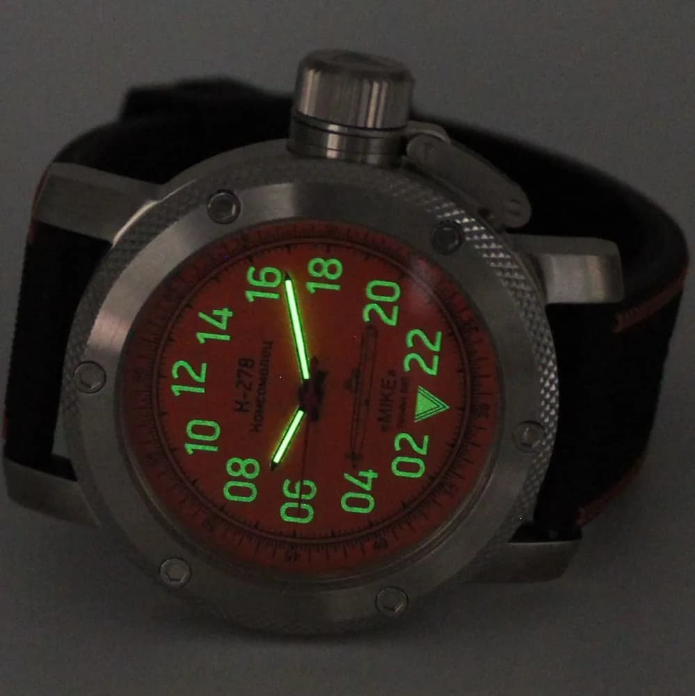 Часы К-278 / Комсомолец (Mike) механические 043.17механизм Ракета 2623 