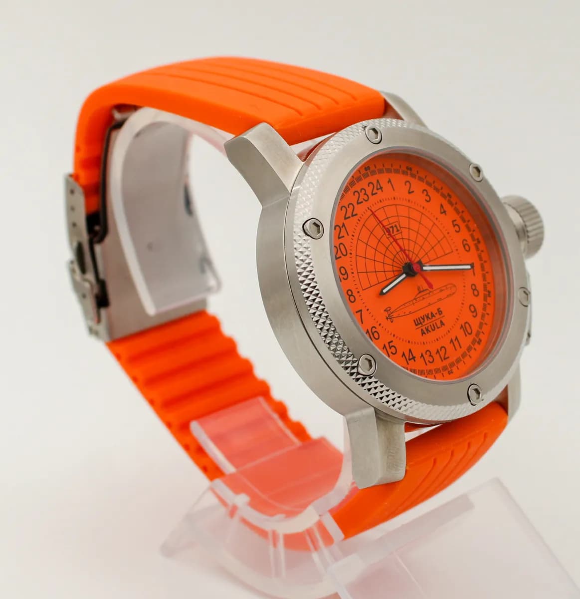 Часы наручные 971 / Щука-Б (Akula), механические  062.15 ,  противоударные,  механизм Ракета 2623 Н