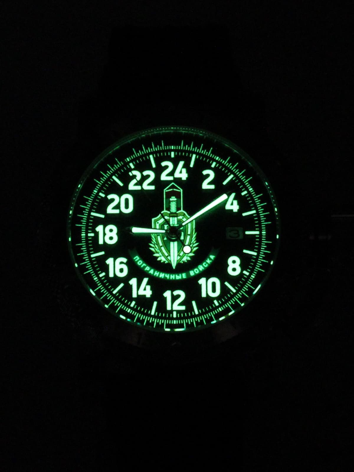 Часы Погранвойска кварцевые (Ronda 515.24H) Q47.174.01