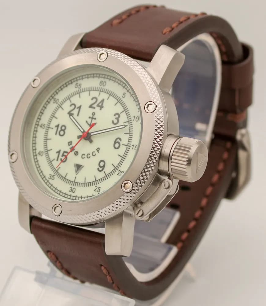 Часы ВМФ СССР механические 015.02 механизм Ракета 2623