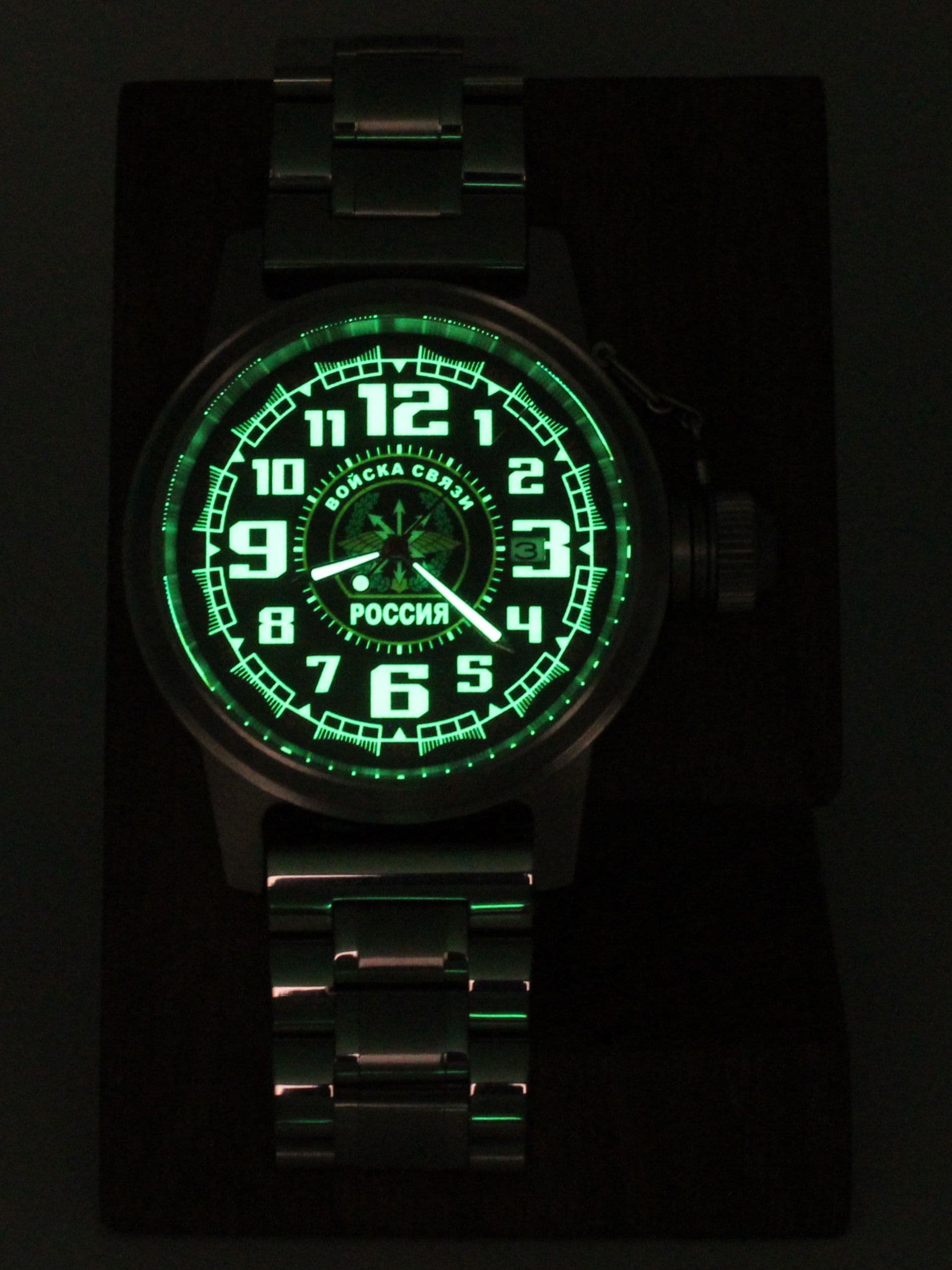 Часы Войска связи механические с автоподзаводом (Seiko NH35A) 45.197.2