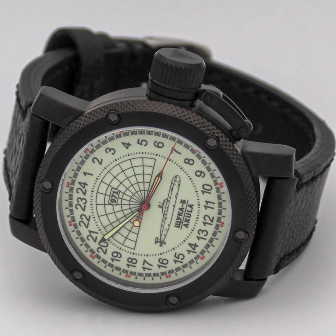 Часы 971 Щука-Б (Акула), механизм Восток 2415.01