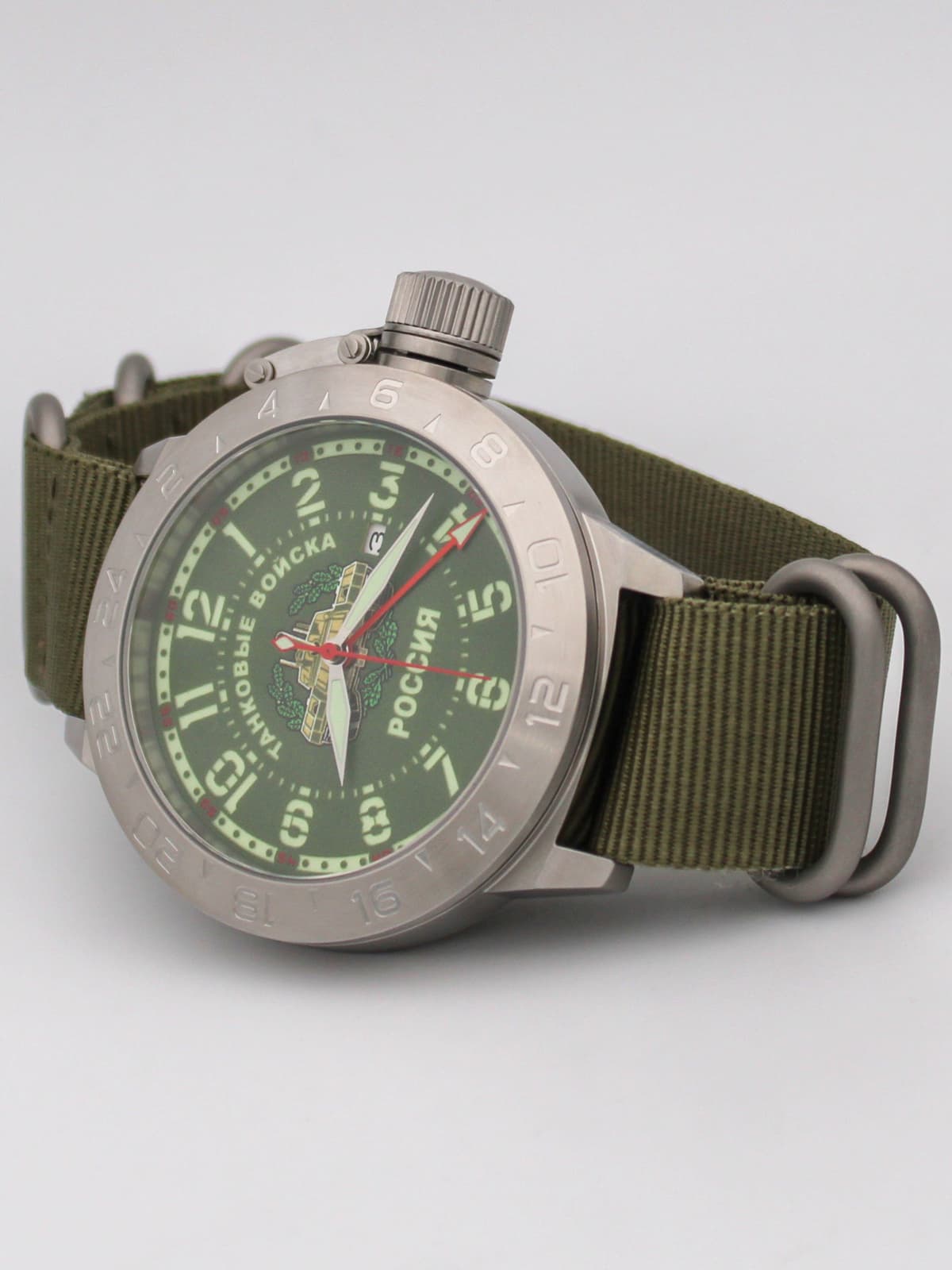 Часы Танковые войска механические с автоподзаводом (Seiko NH34A) 52.270.21