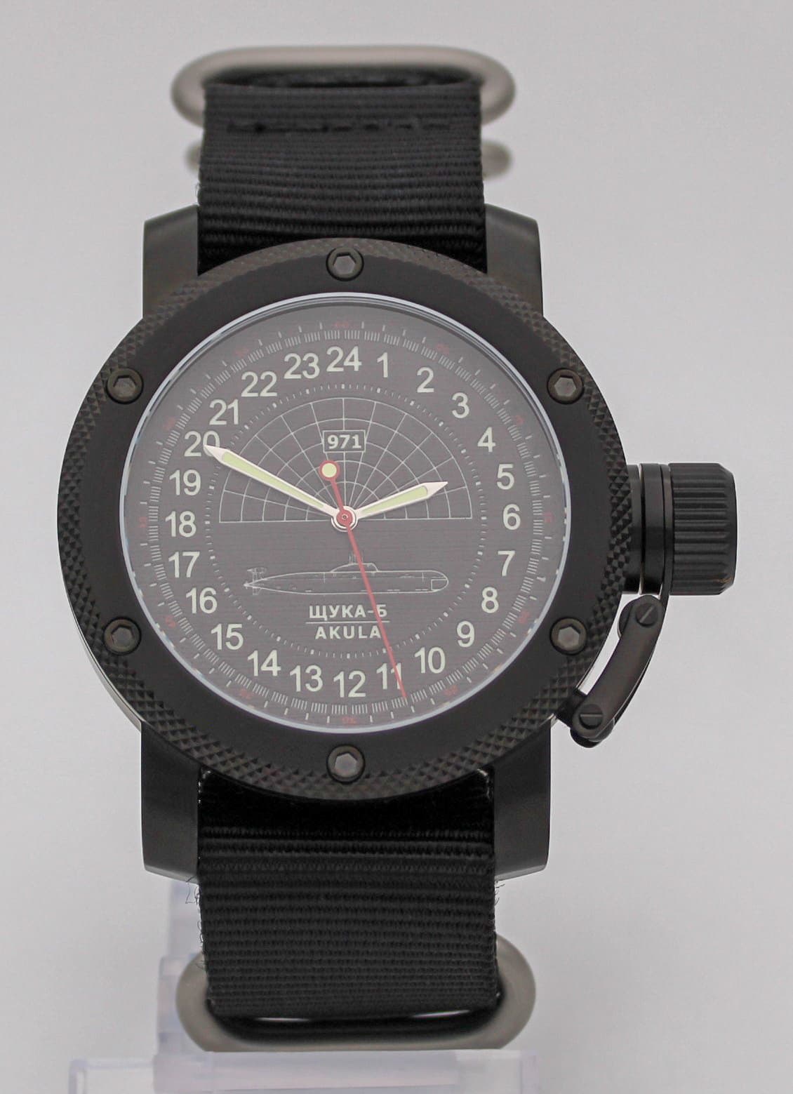 Часы 971 Щука-Б (Акула), механизм Восток 2415.01