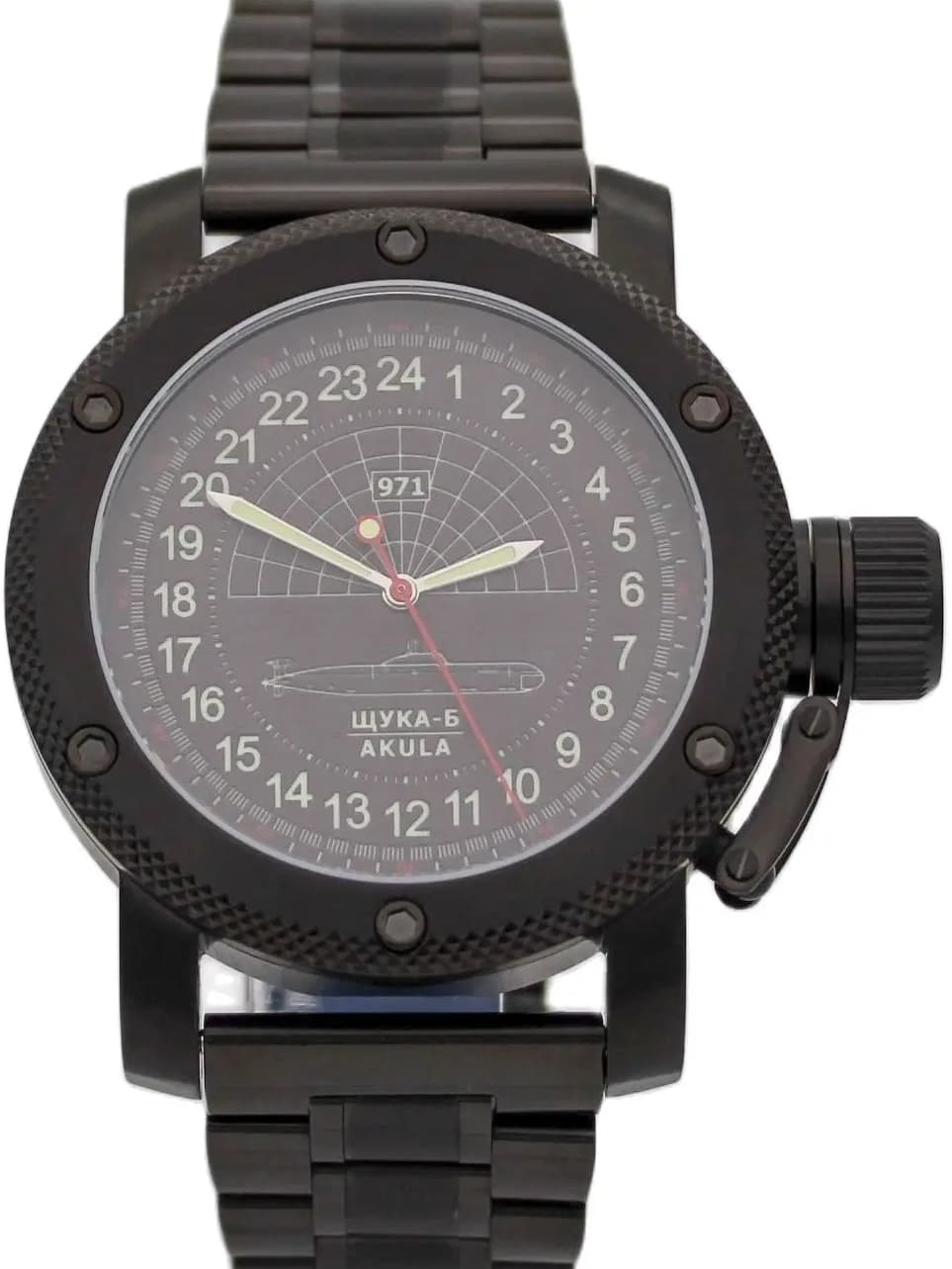 Часы 971 Щука-Б (Акула), механизм Восток 2415.01