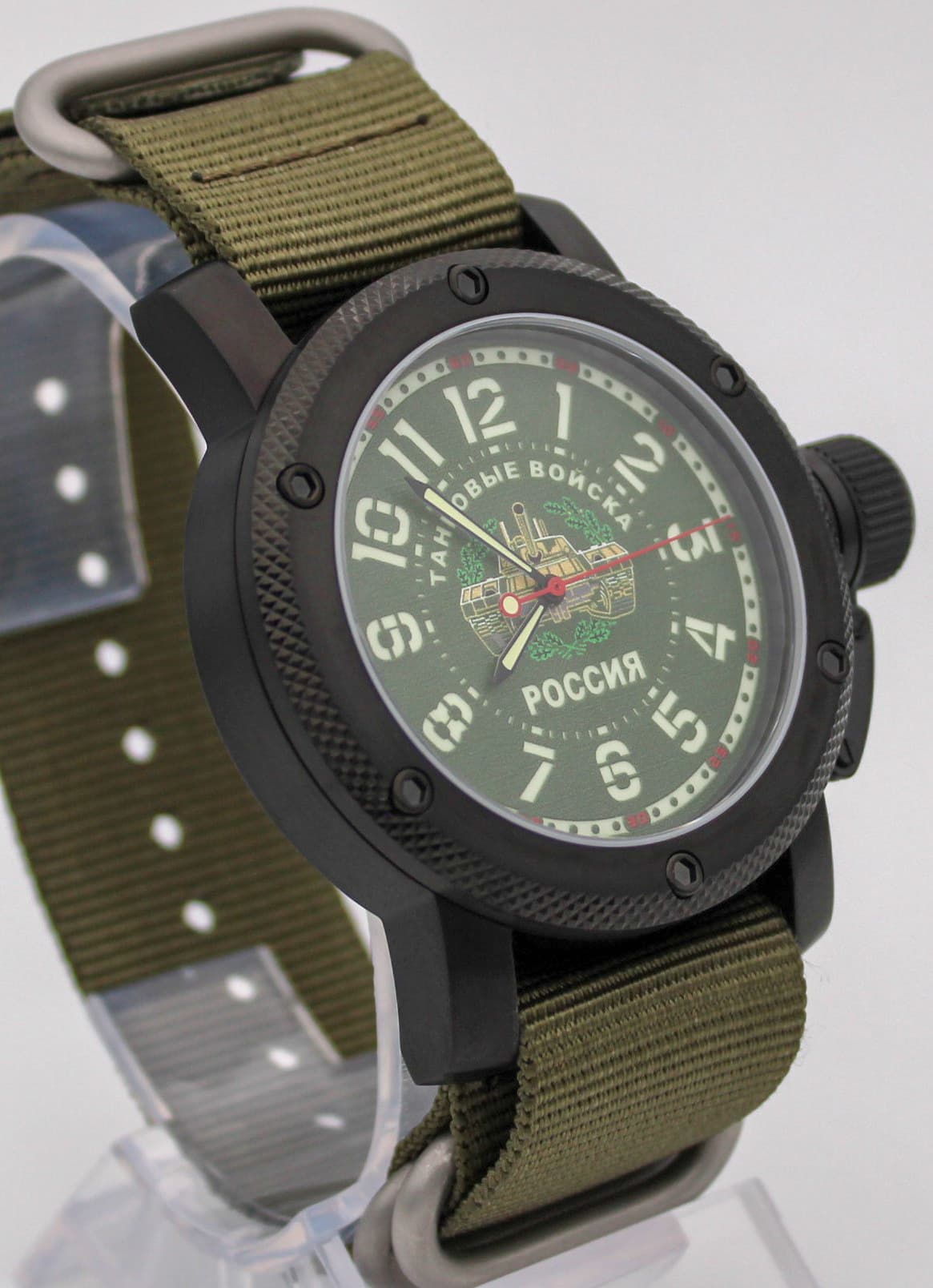 Часы Танковые войска РОССИЯ, механизм Восток 2415.01