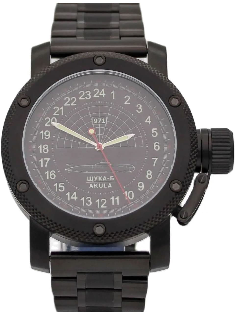 Часы 971 Щука-Б (Акула), механизм Восток 2415.01