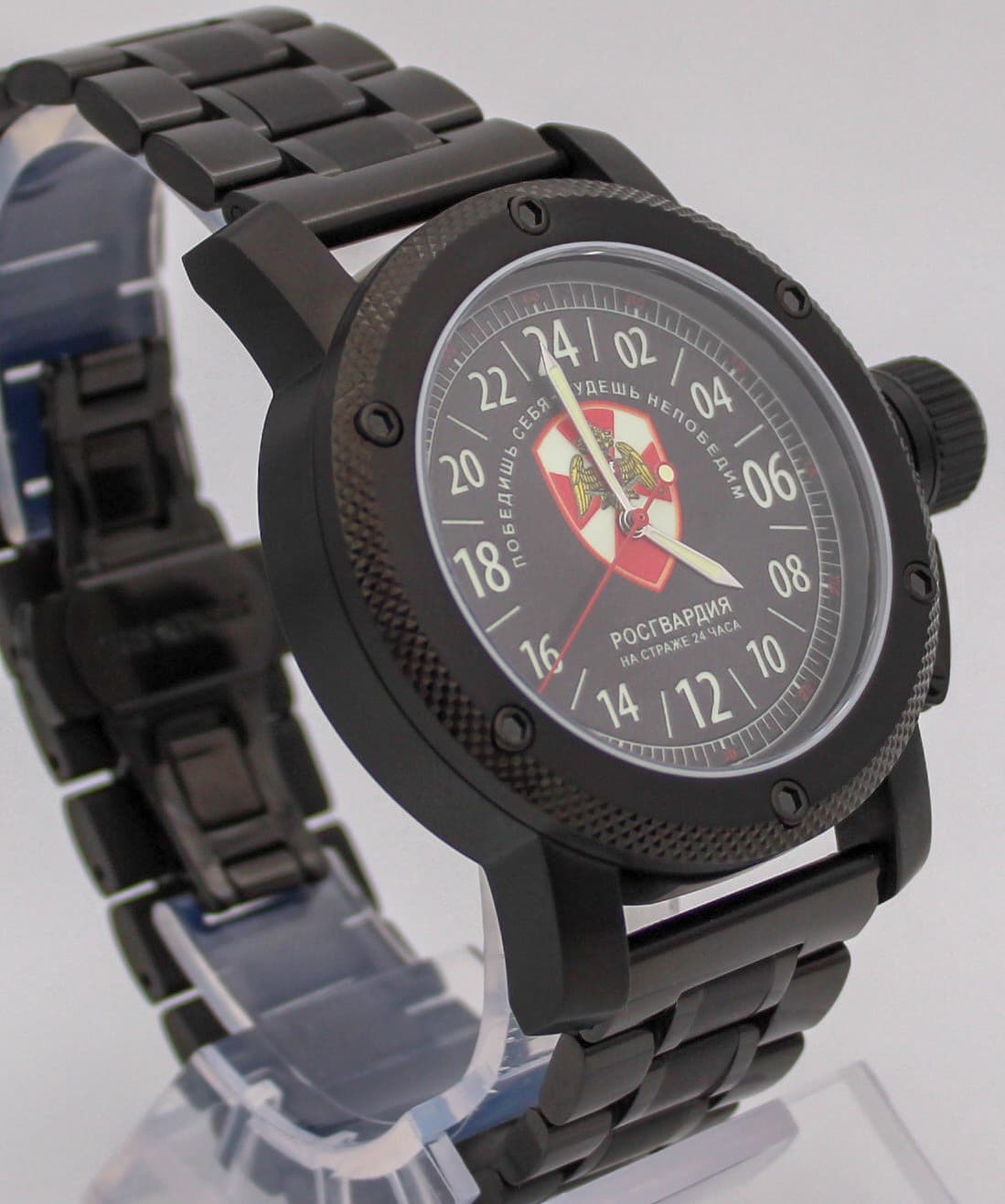 Часы Росгвардия / На страже 24 часа / Победишь себя - будешь непобедим / механизм Восток 2431