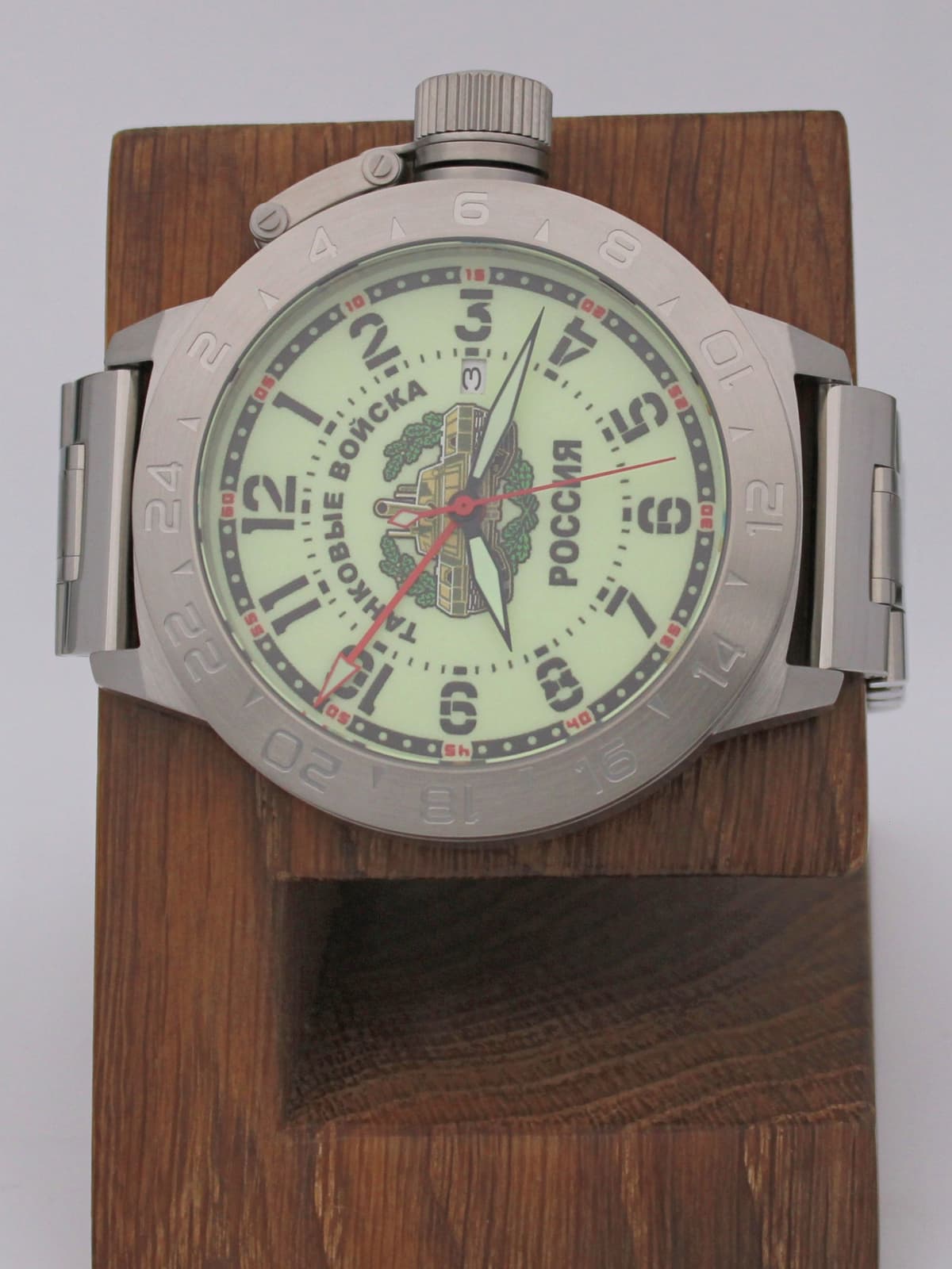 Часы Танковые войска механические с автоподзаводом (Seiko NH34A) 52.210.2